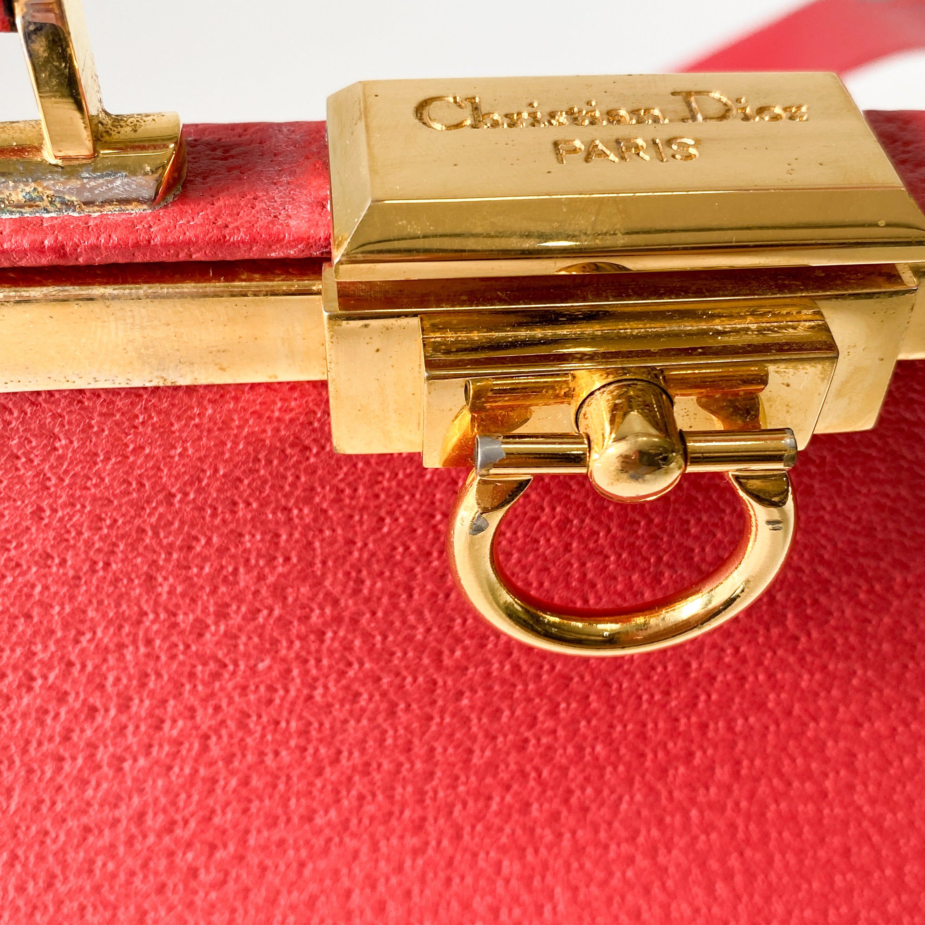 2Way Red Leather Hand/Shoulder Bag