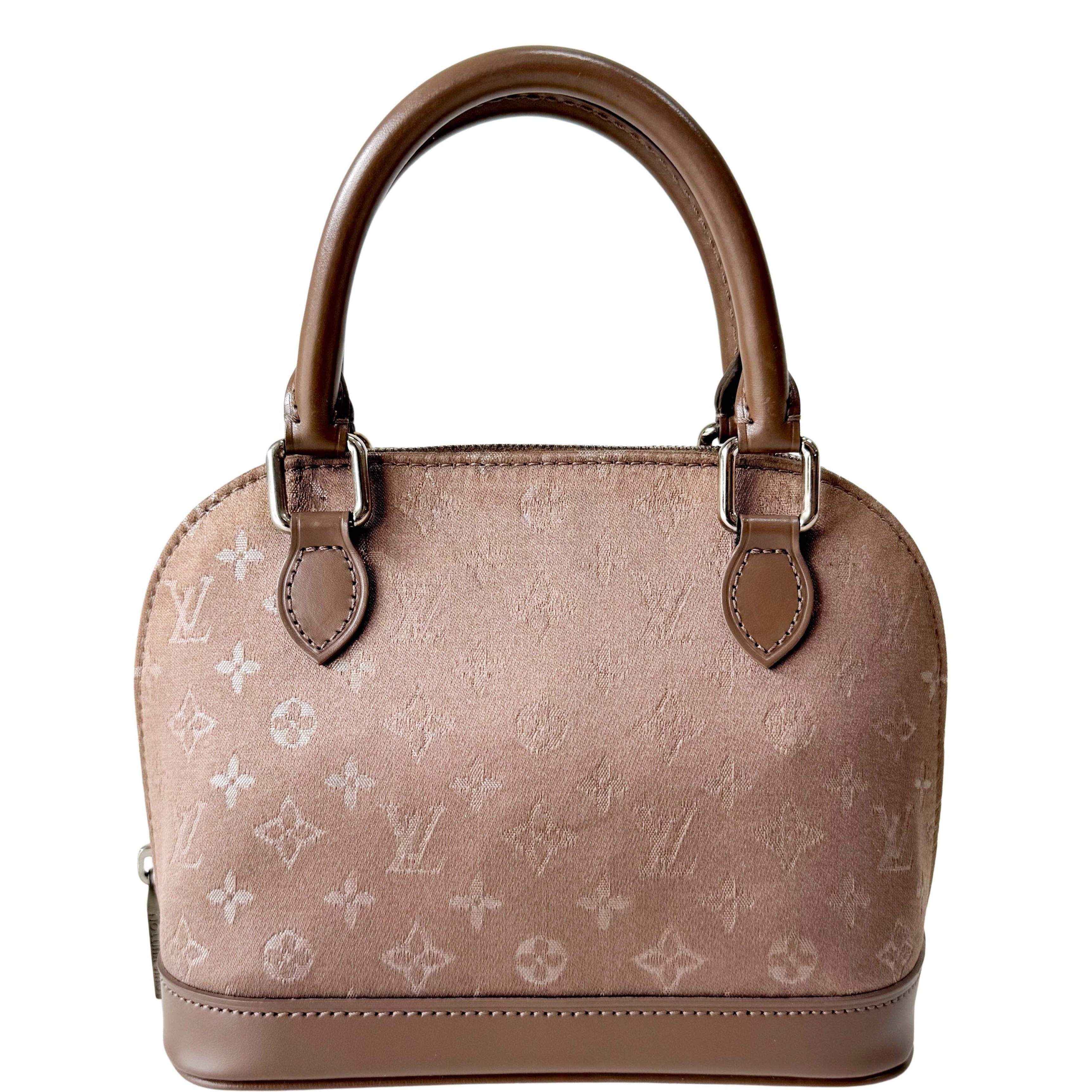 Monogram Satin Little Alma Bag