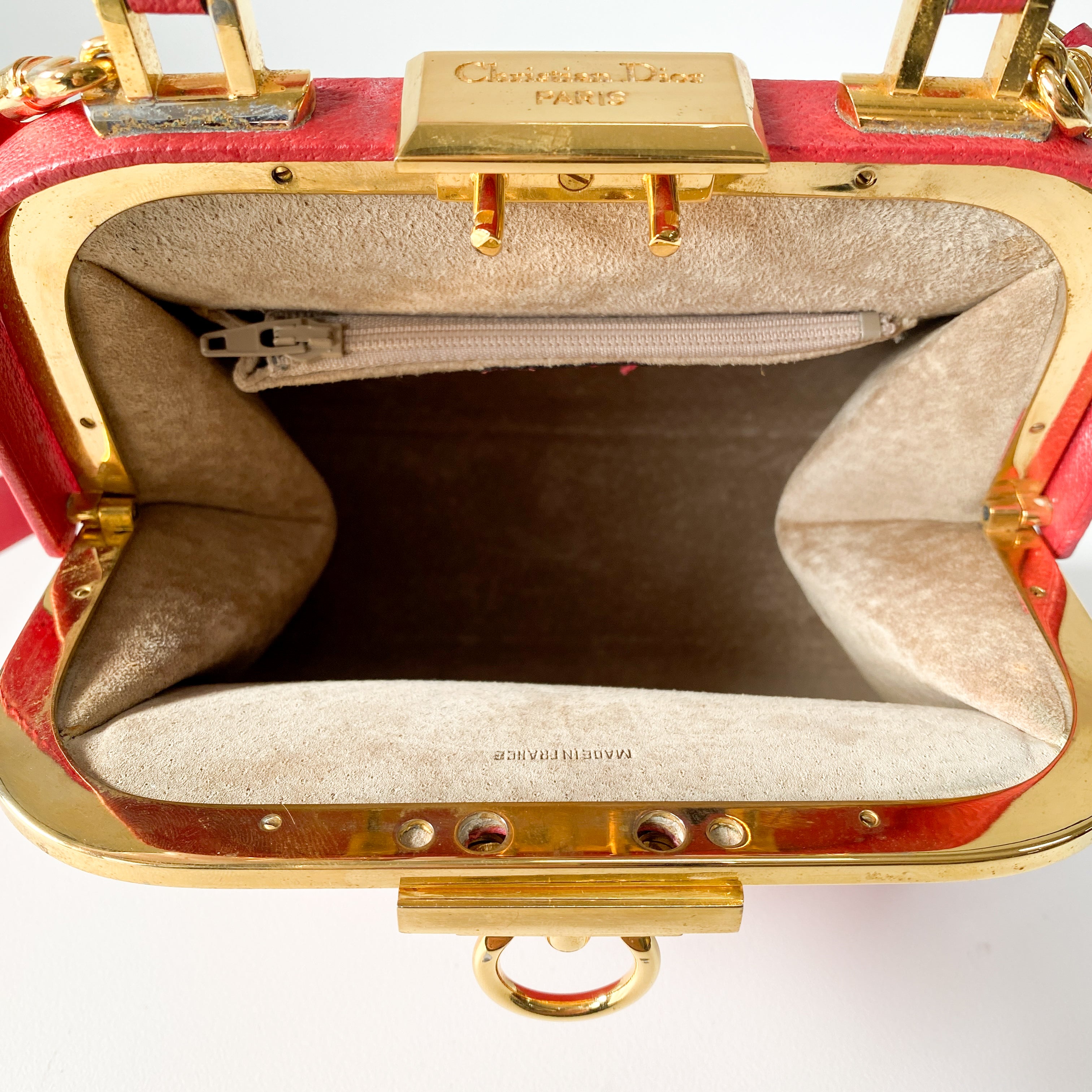 2Way Red Leather Hand/Shoulder Bag