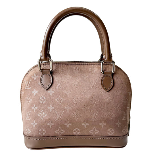 Monogram Satin Little Alma Bag