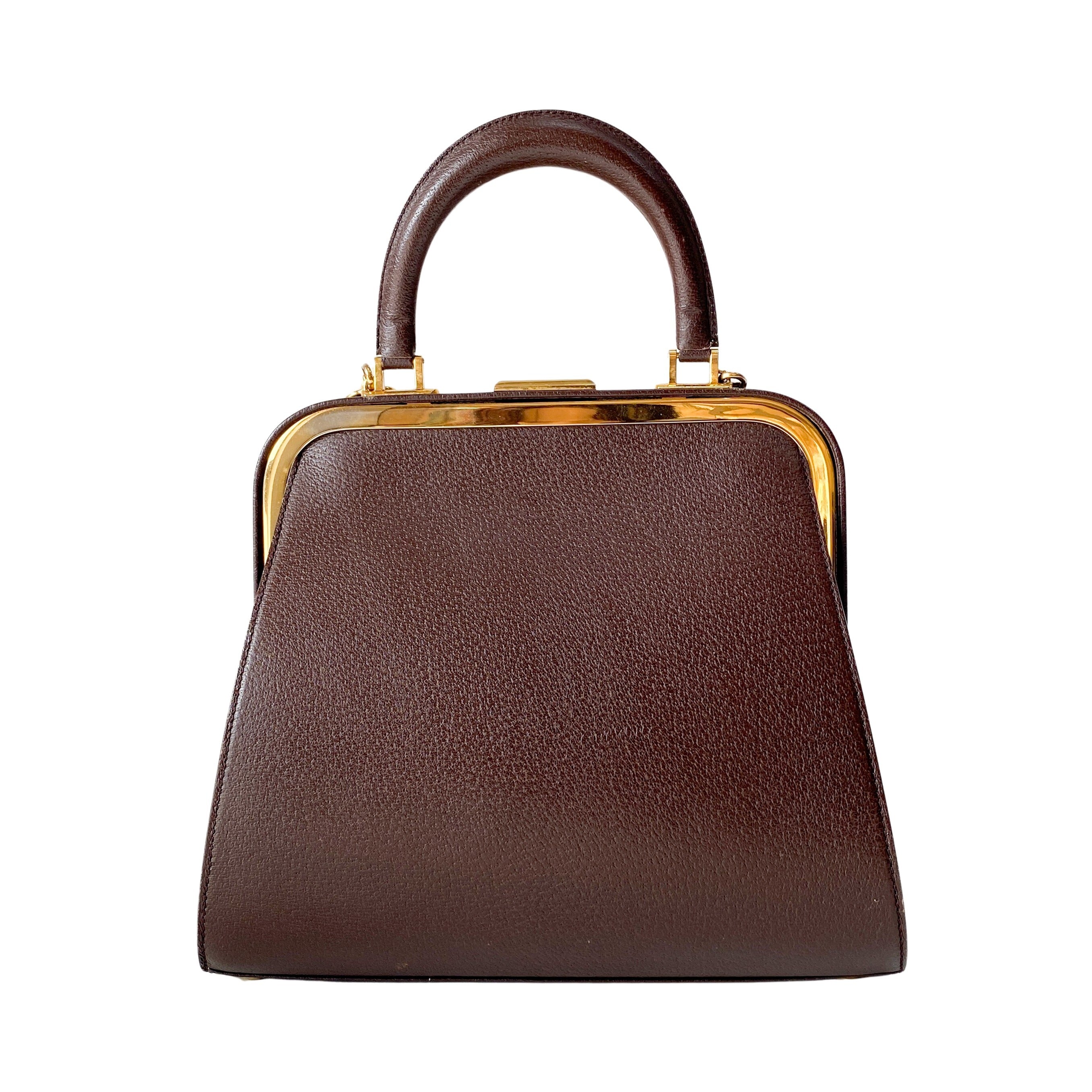 2Way Brown Leather Hand/Shoulder Bag