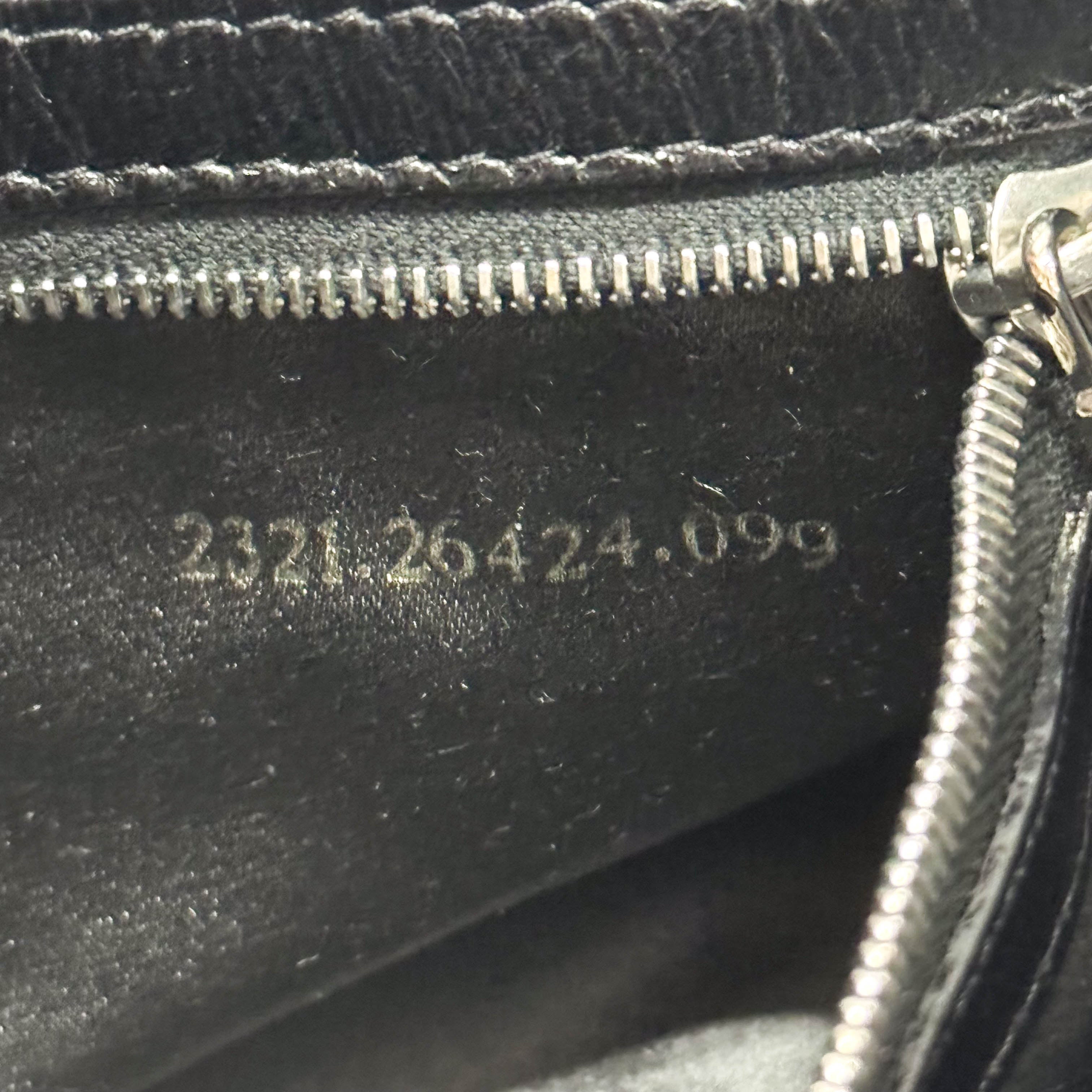 Baguette Black Satin Rhinestone Hardware