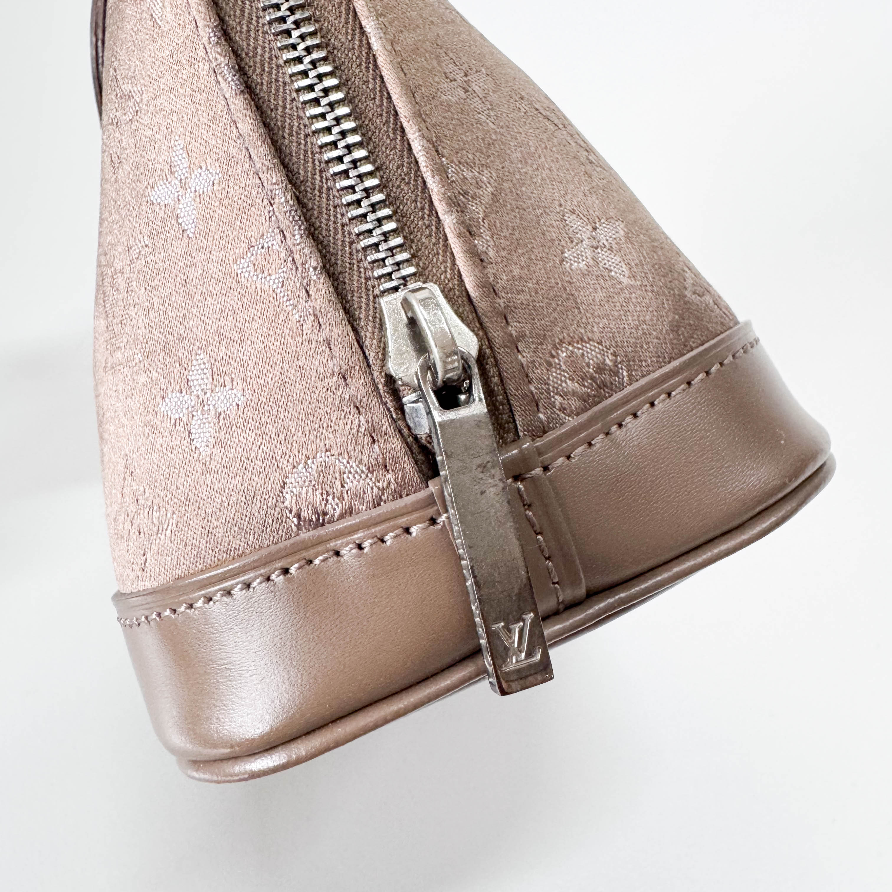 Monogram Satin Little Alma Bag
