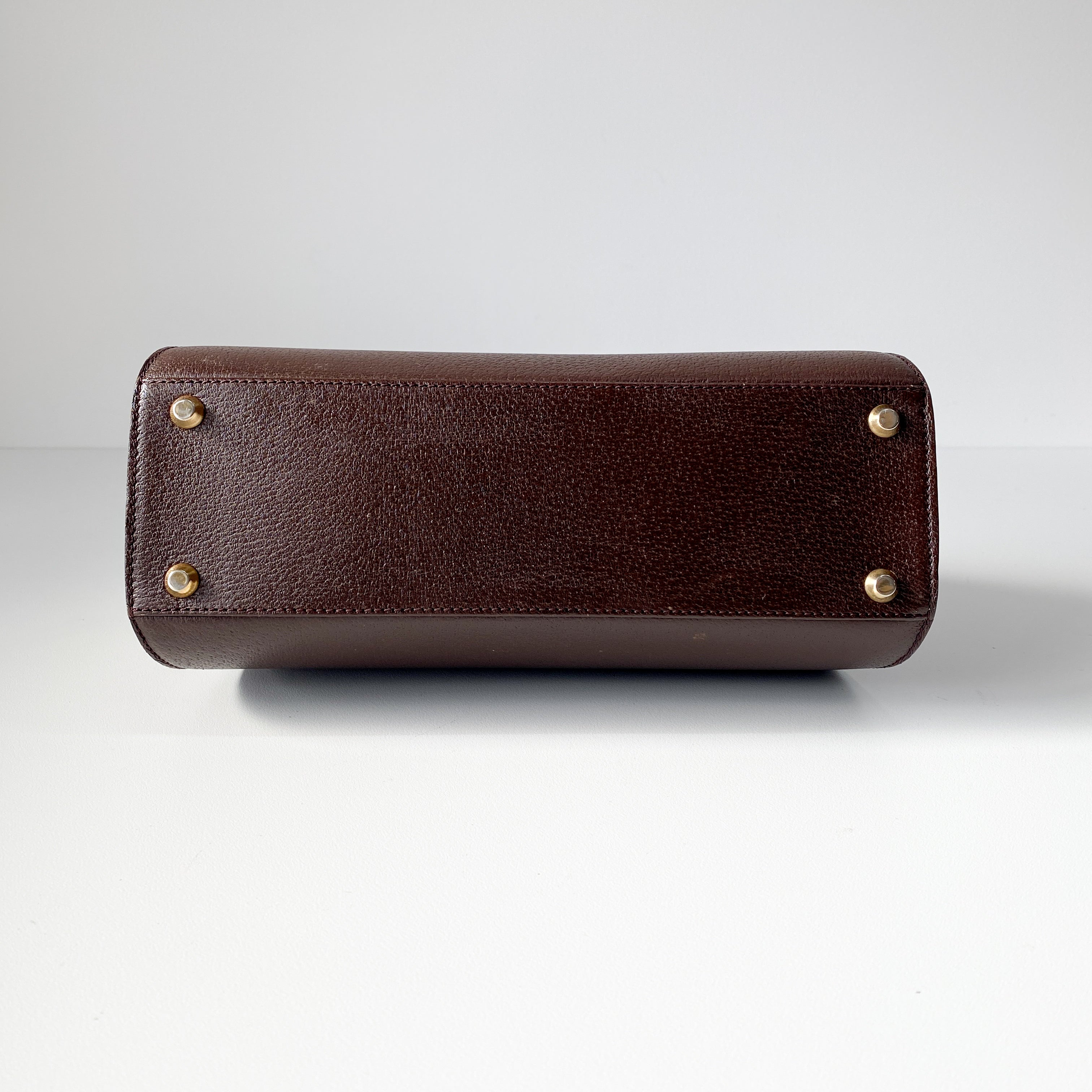 2Way Brown Leather Hand/Shoulder Bag