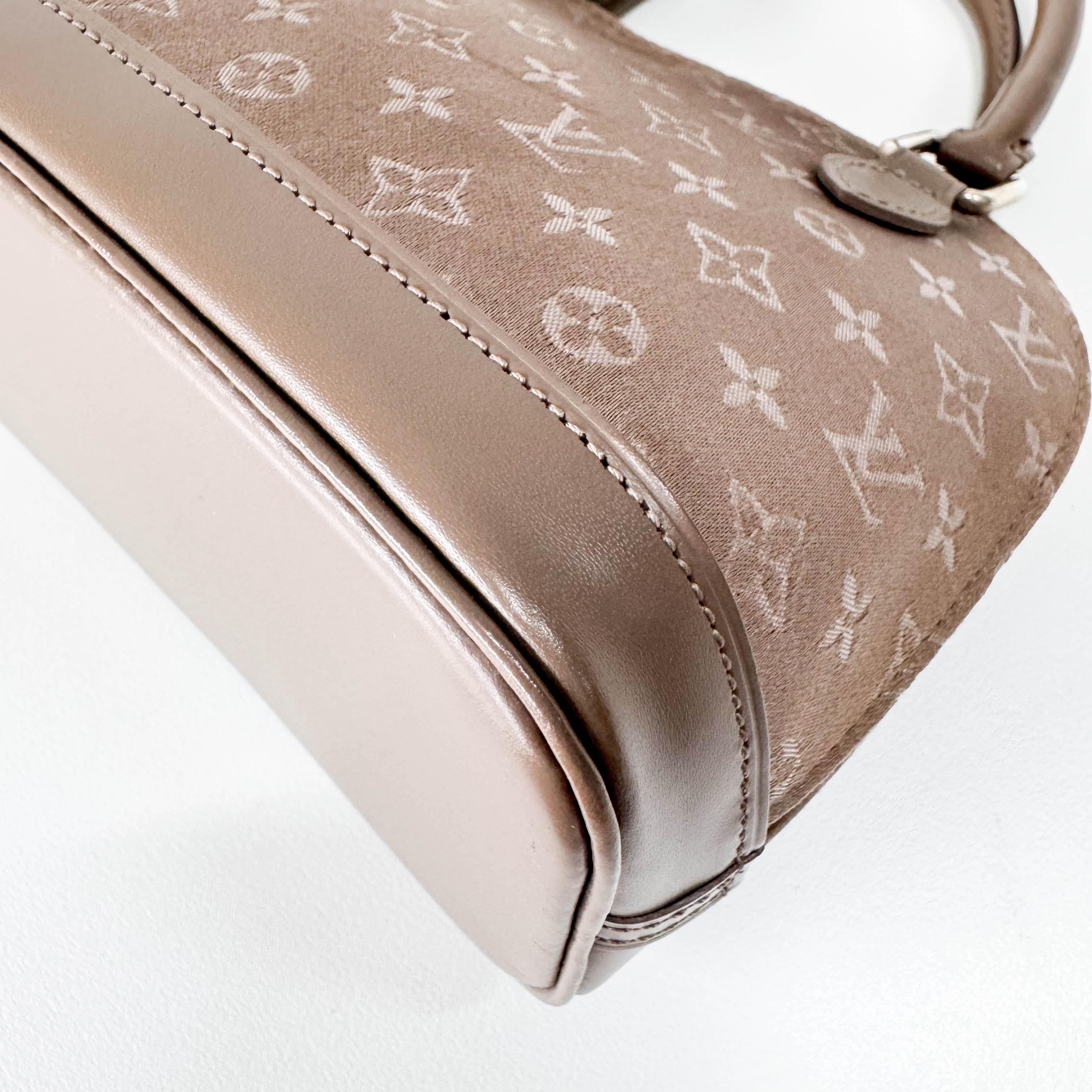 Monogram Satin Little Alma Bag