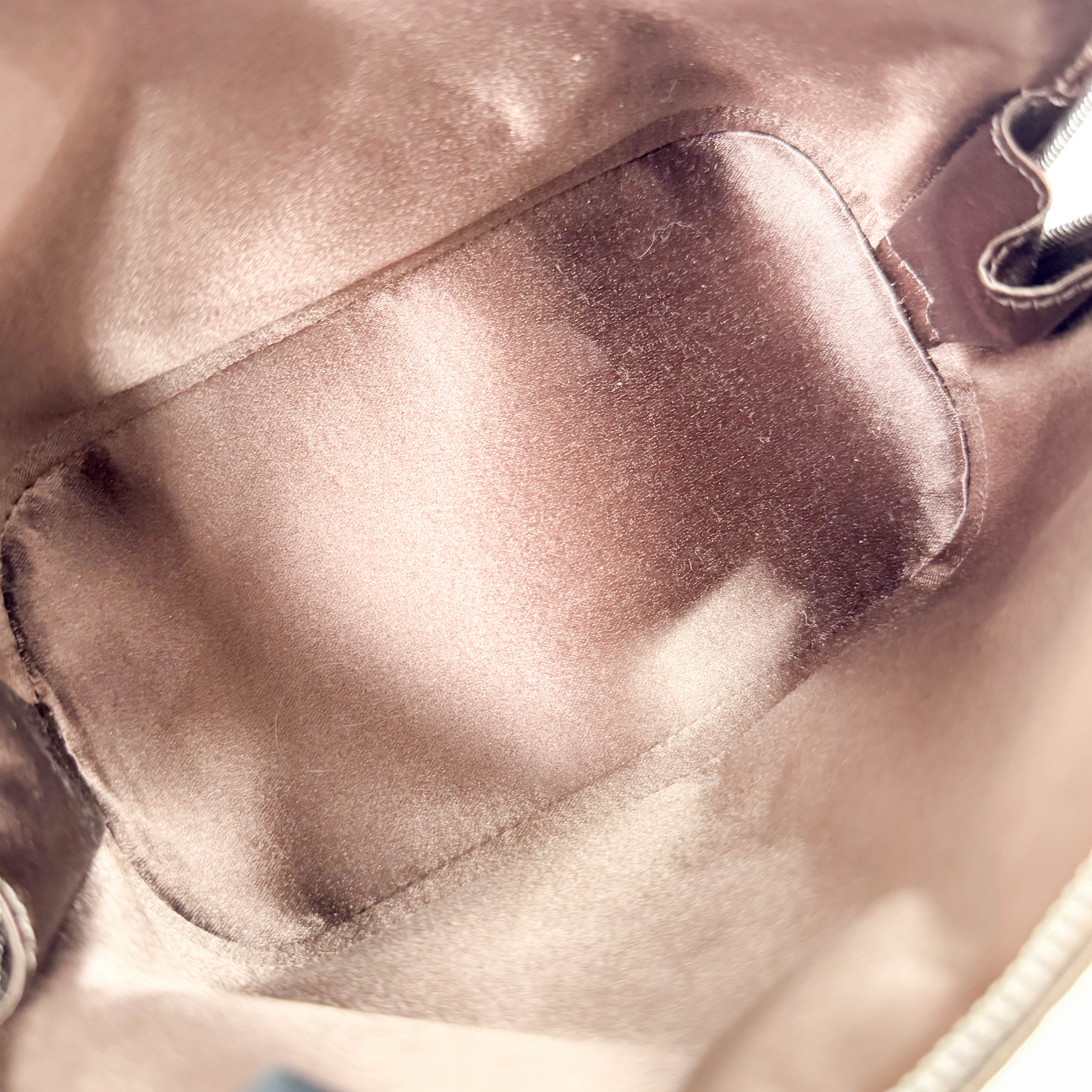 Monogram Satin Little Alma Bag