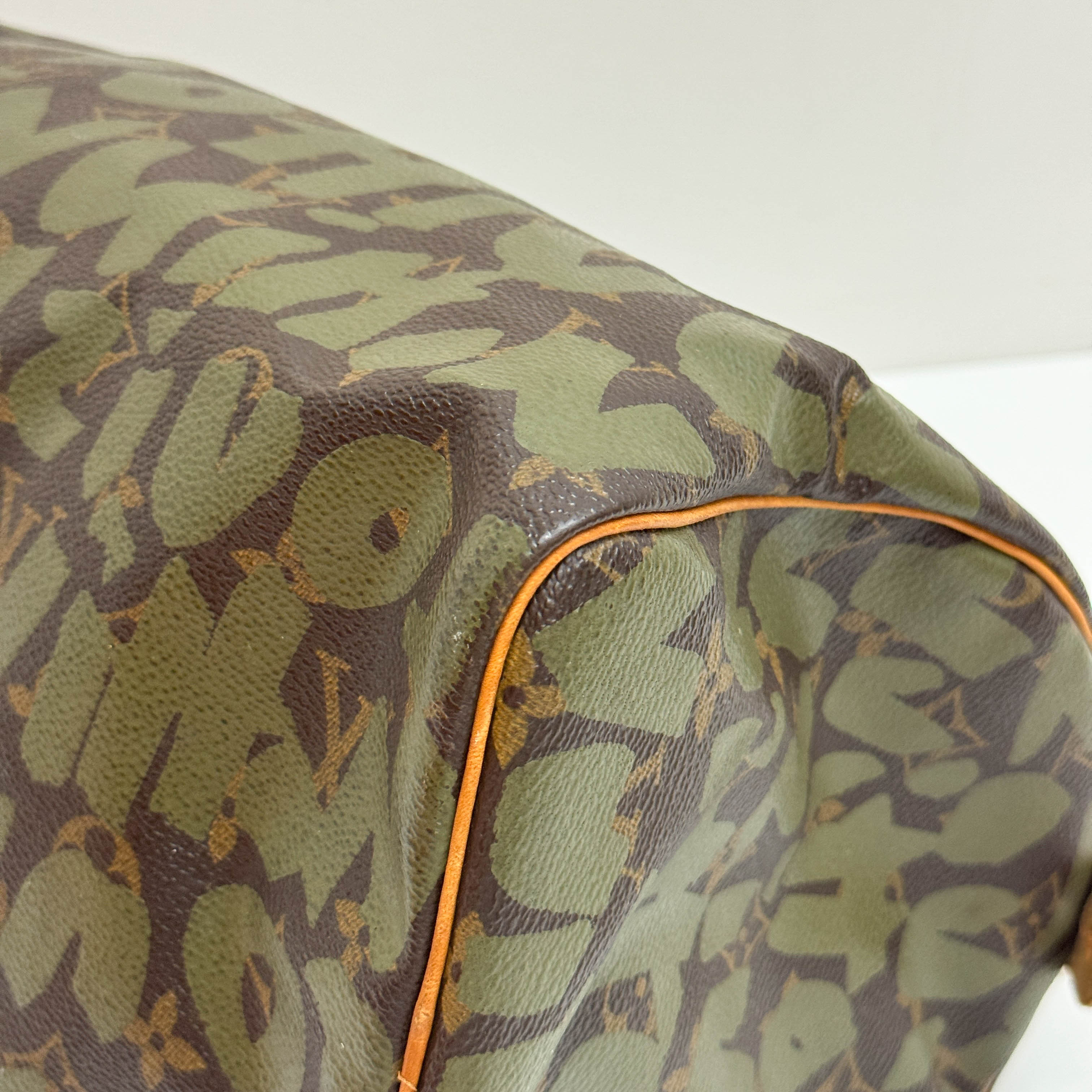 Stephen Sprouse Monogram Graffiti Speedy 30 Army Green