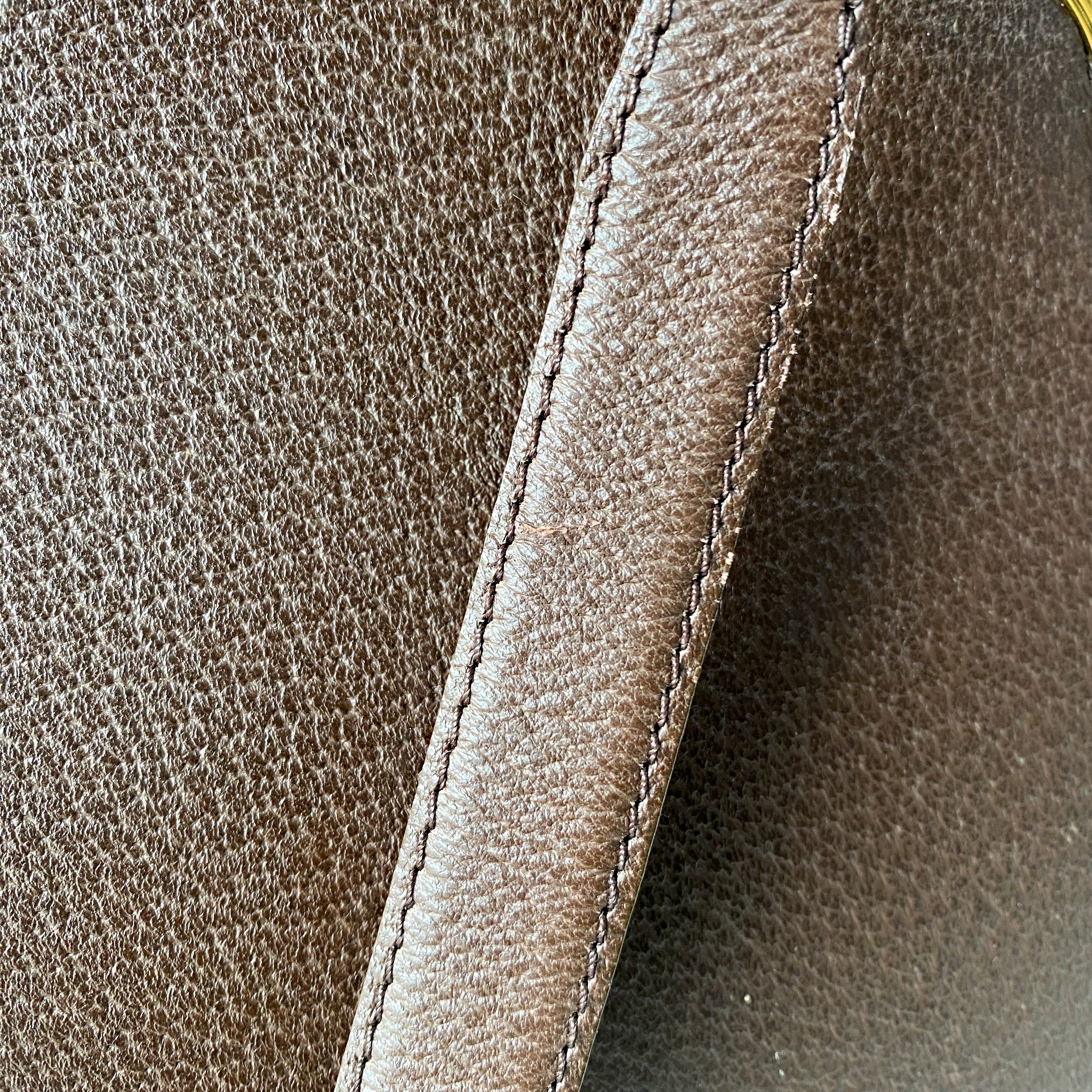 2Way Brown Leather Hand/Shoulder Bag