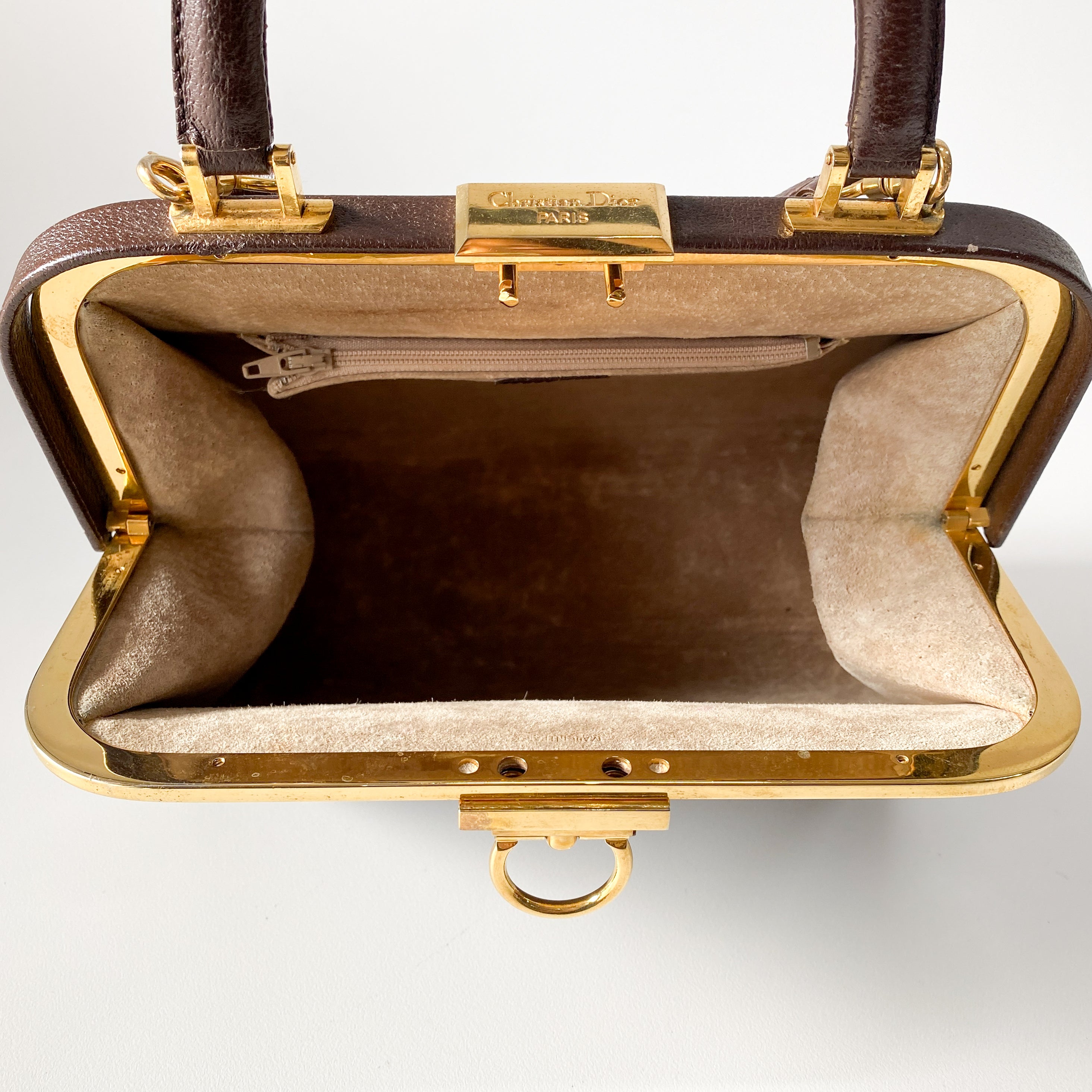 2Way Brown Leather Hand/Shoulder Bag