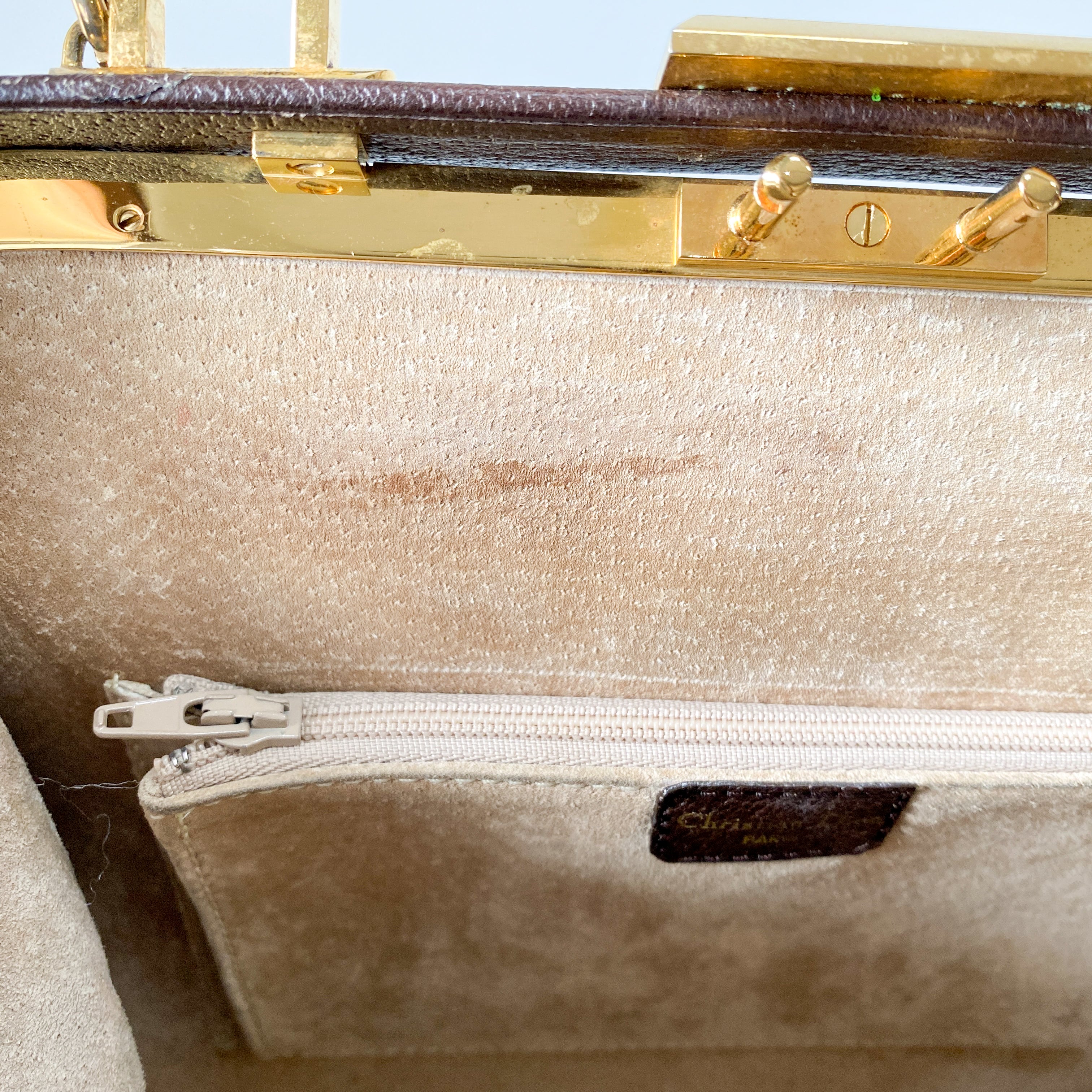 2Way Brown Leather Hand/Shoulder Bag