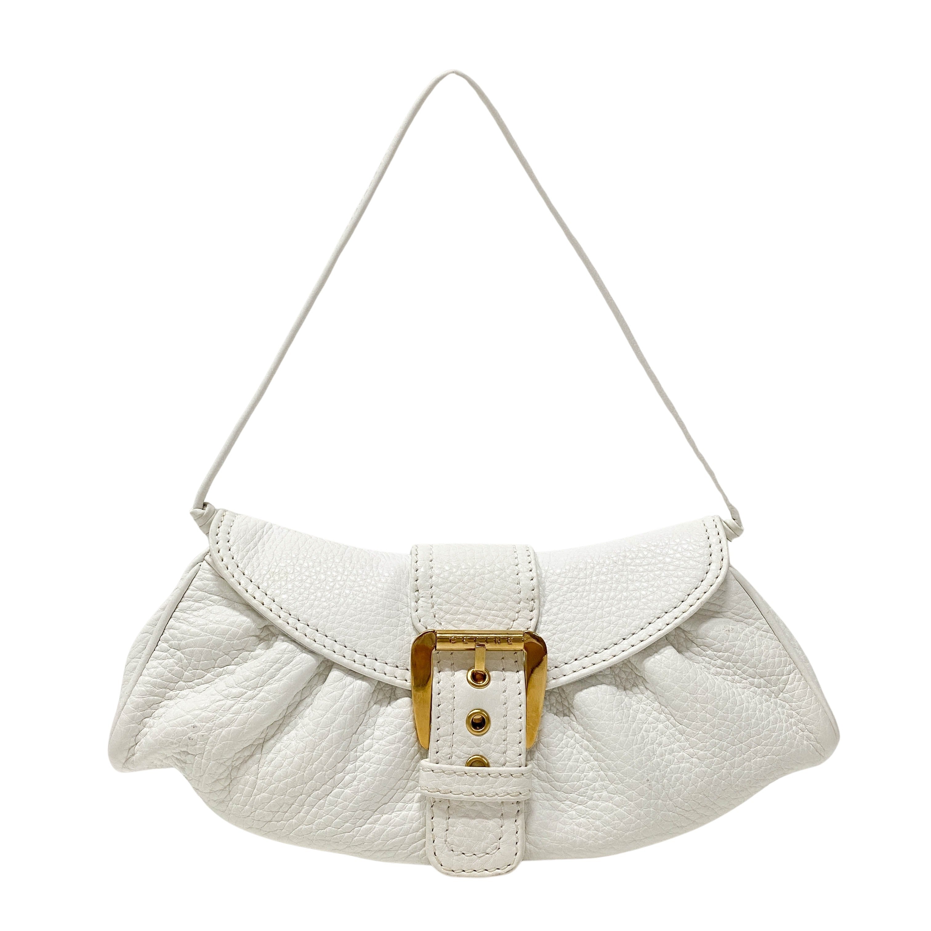 White Leather Shoulder Bag