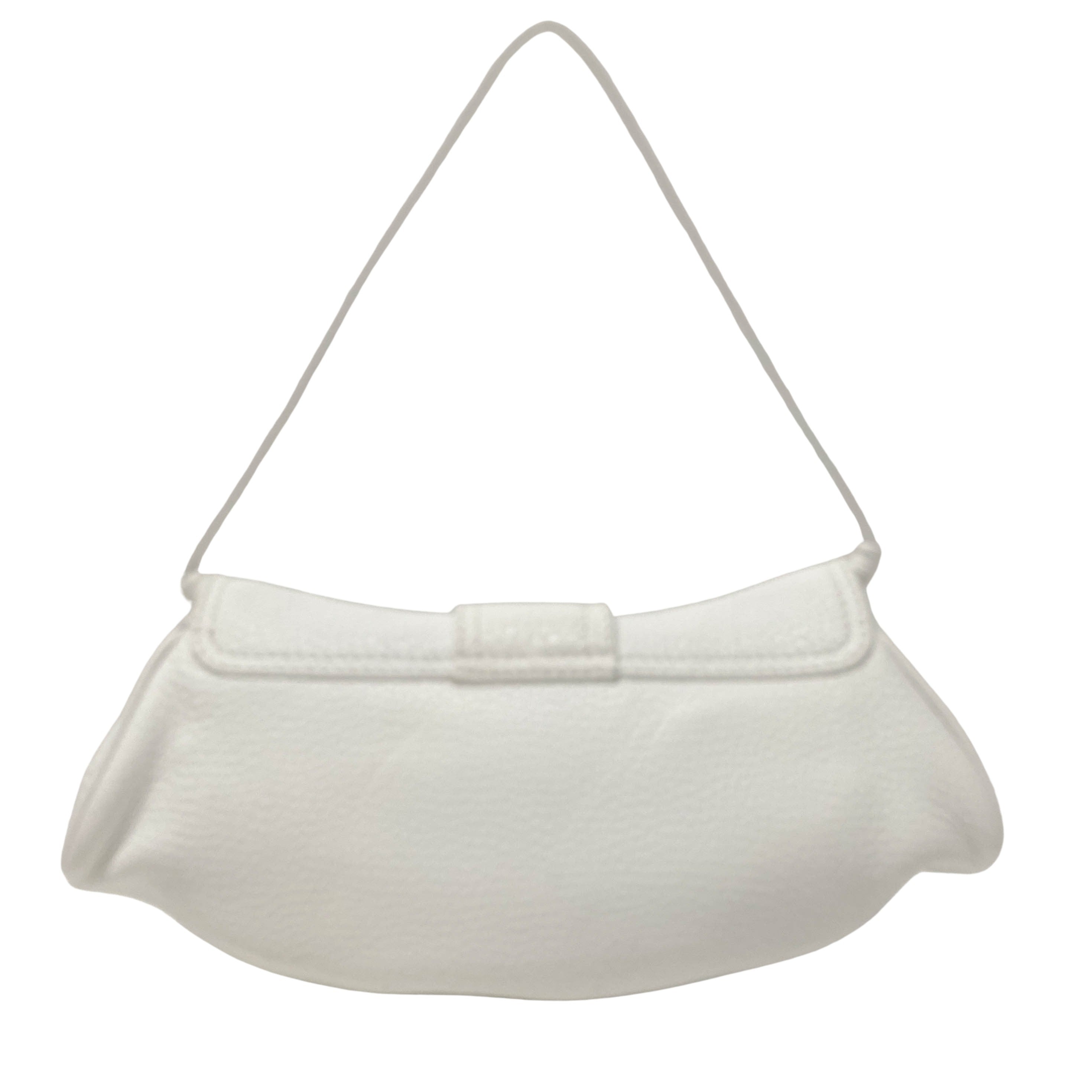 White Leather Shoulder Bag