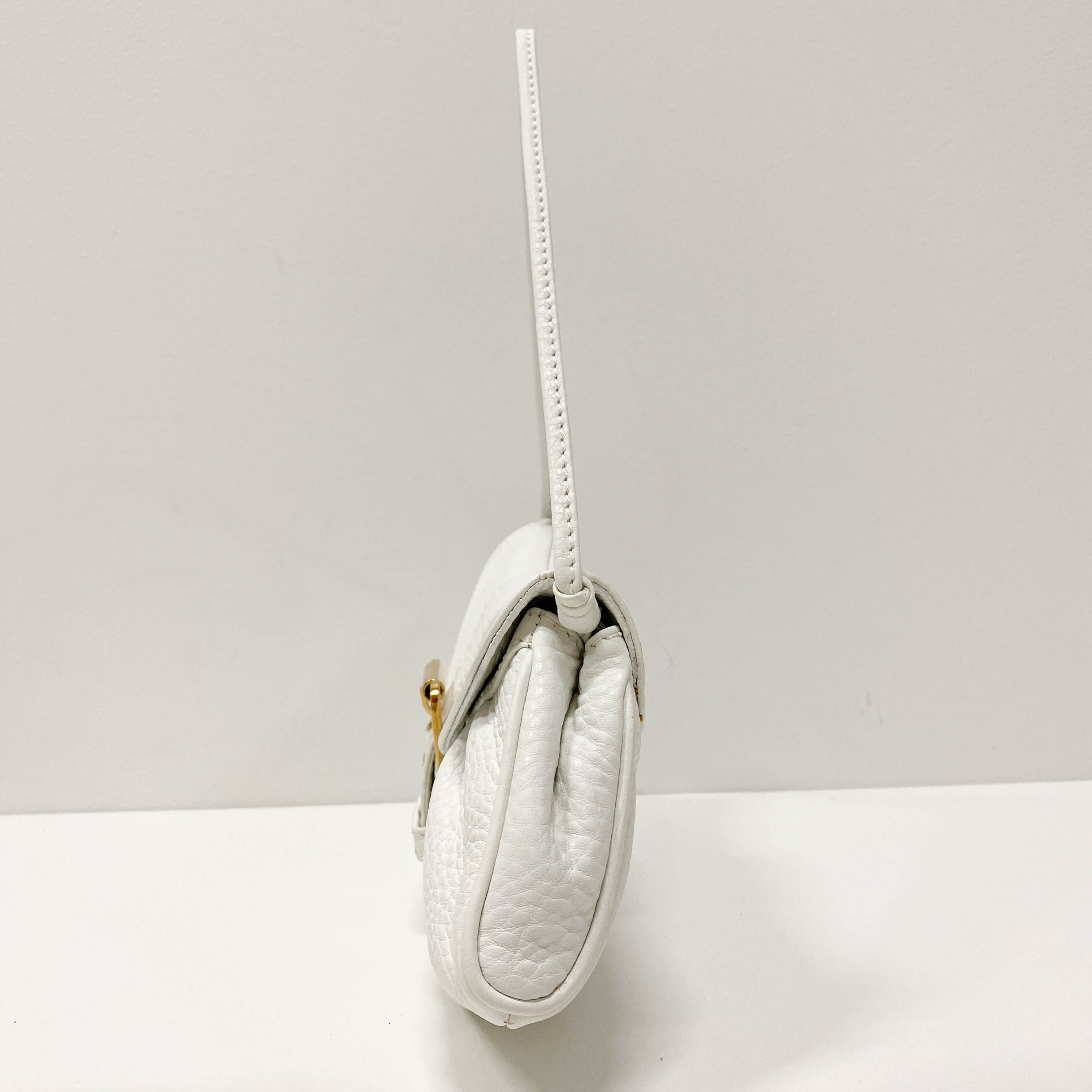 White Leather Shoulder Bag