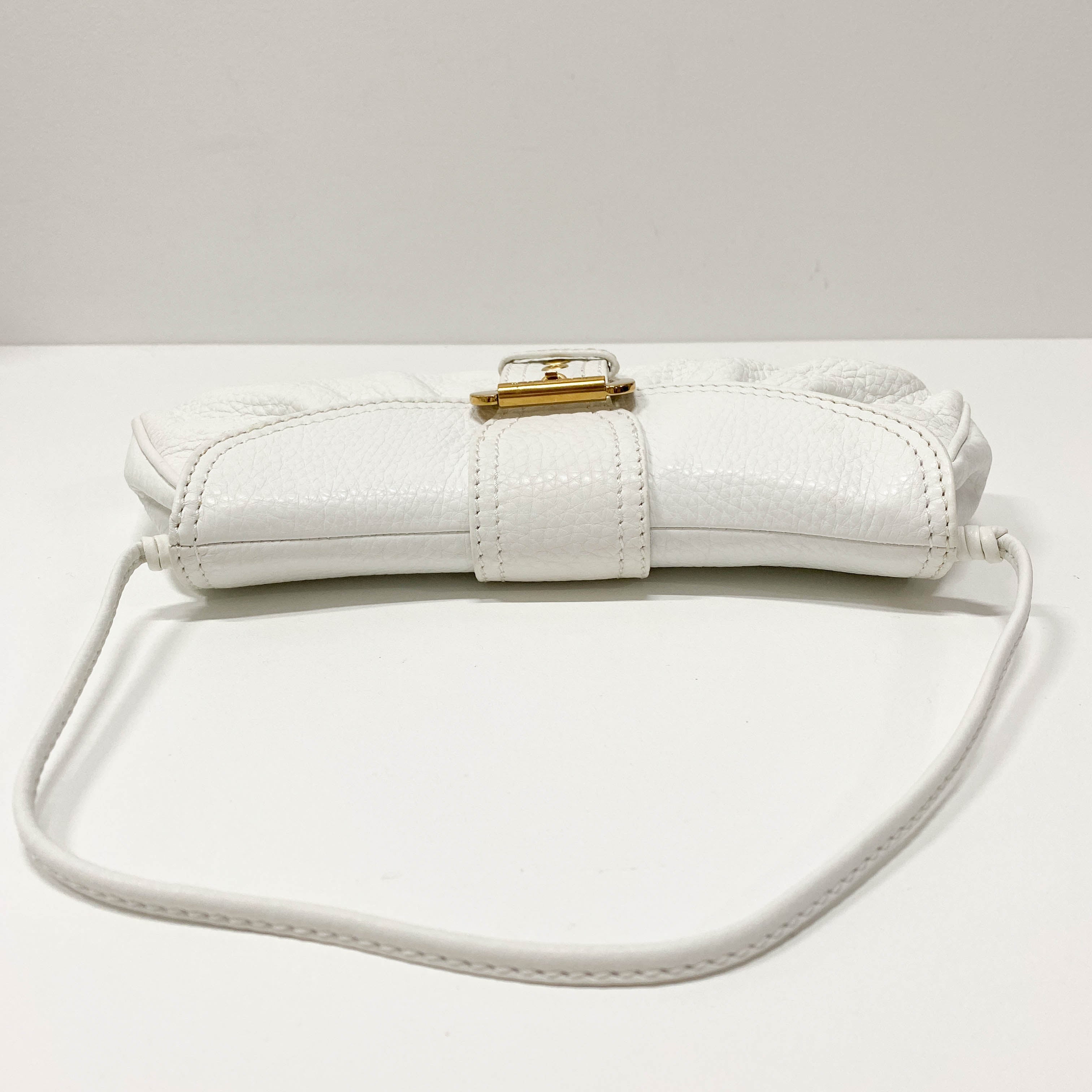 White Leather Shoulder Bag
