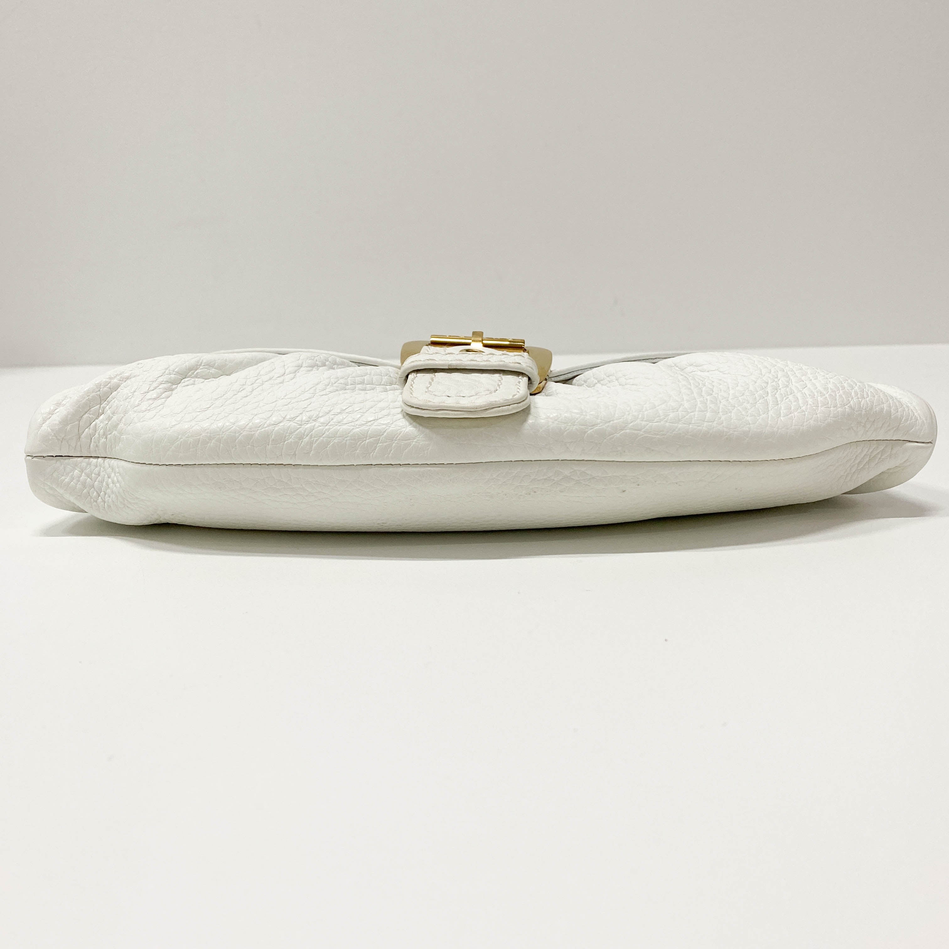 White Leather Shoulder Bag