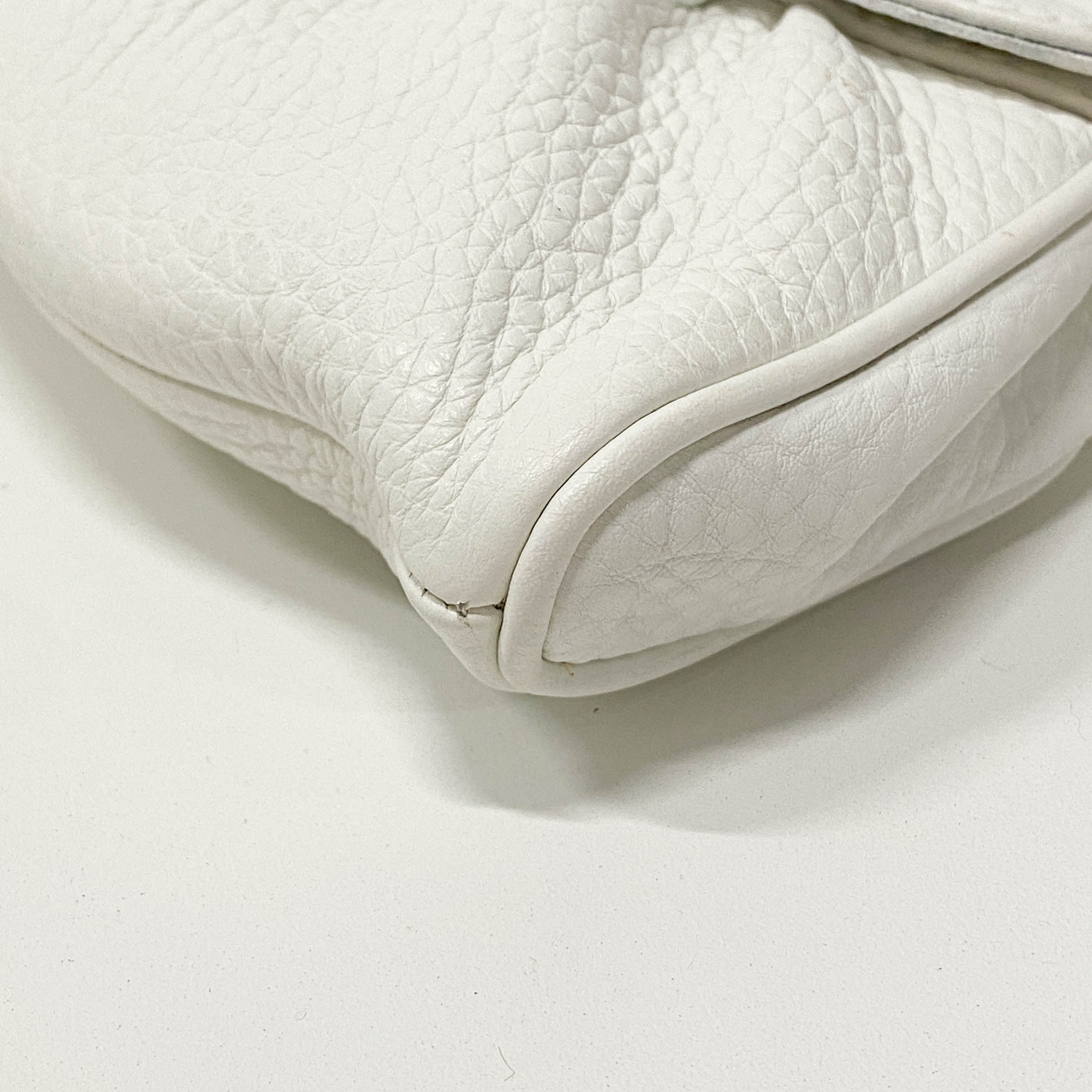 White Leather Shoulder Bag