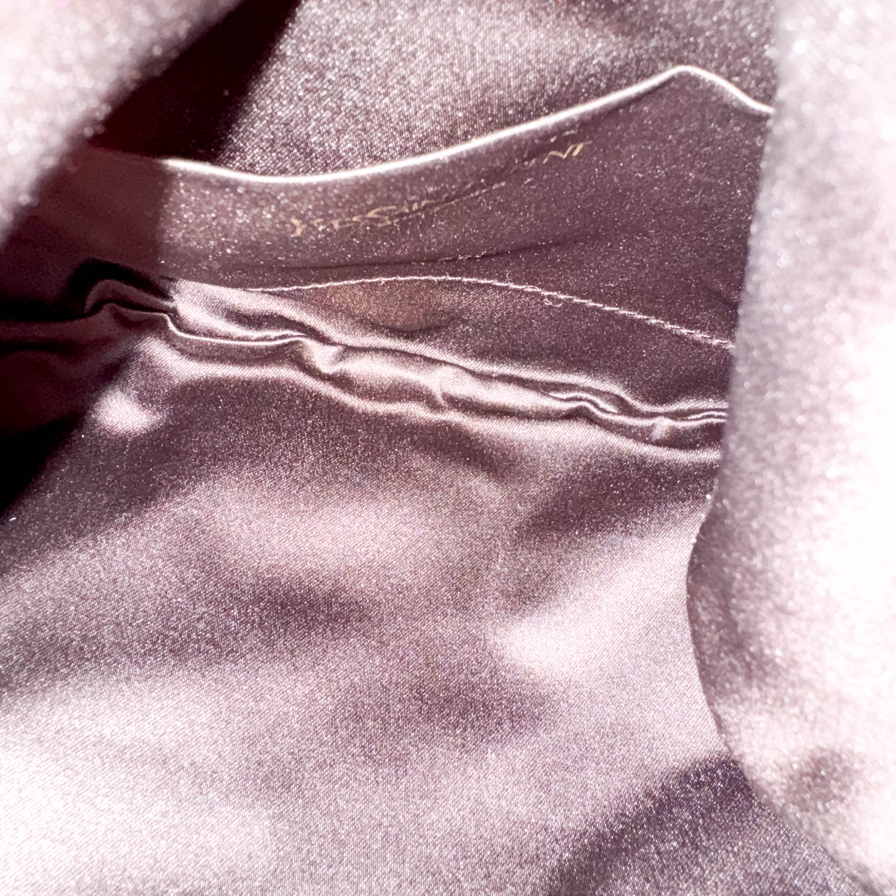 Rive Gauche Fringes Suede Shoulder Bag