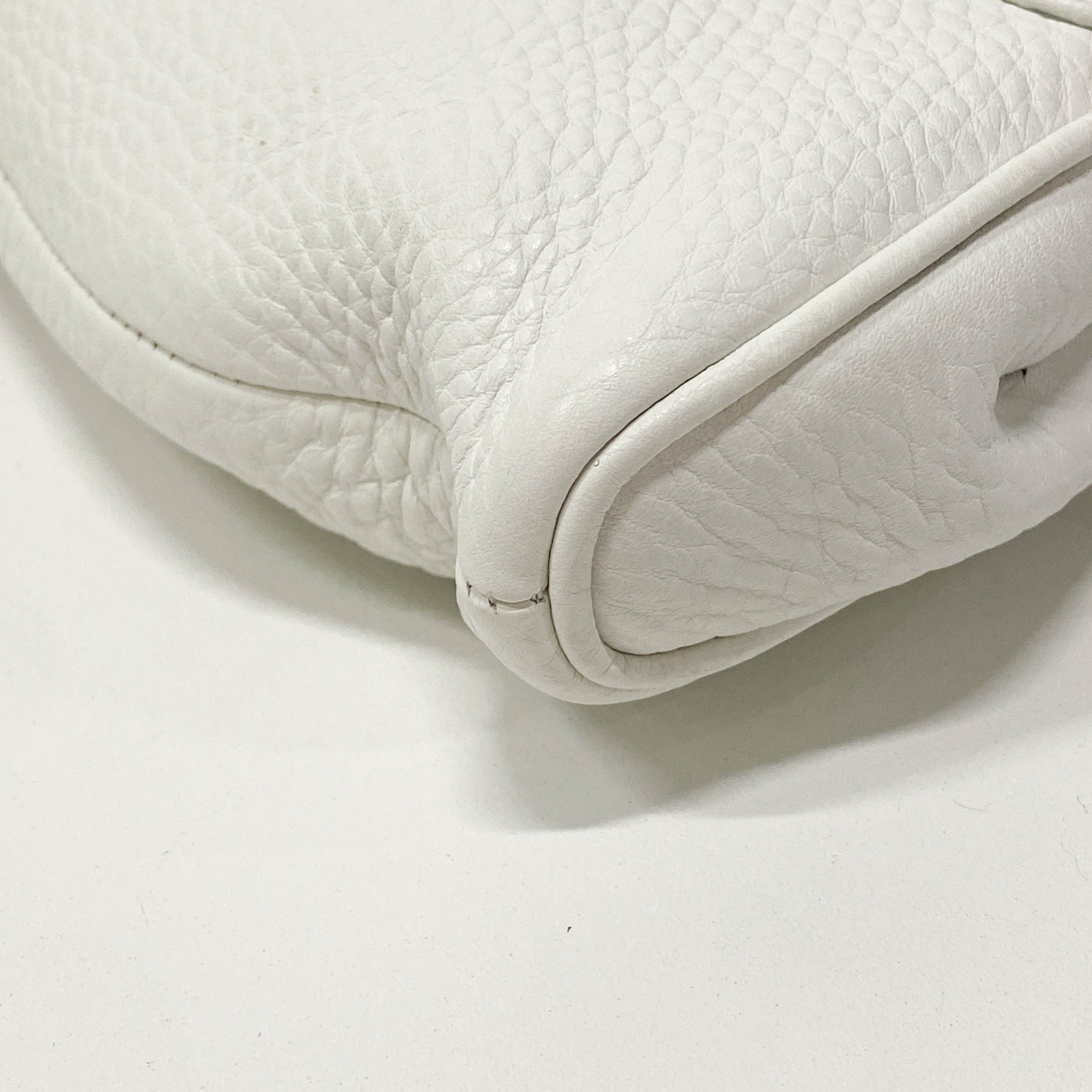 White Leather Shoulder Bag