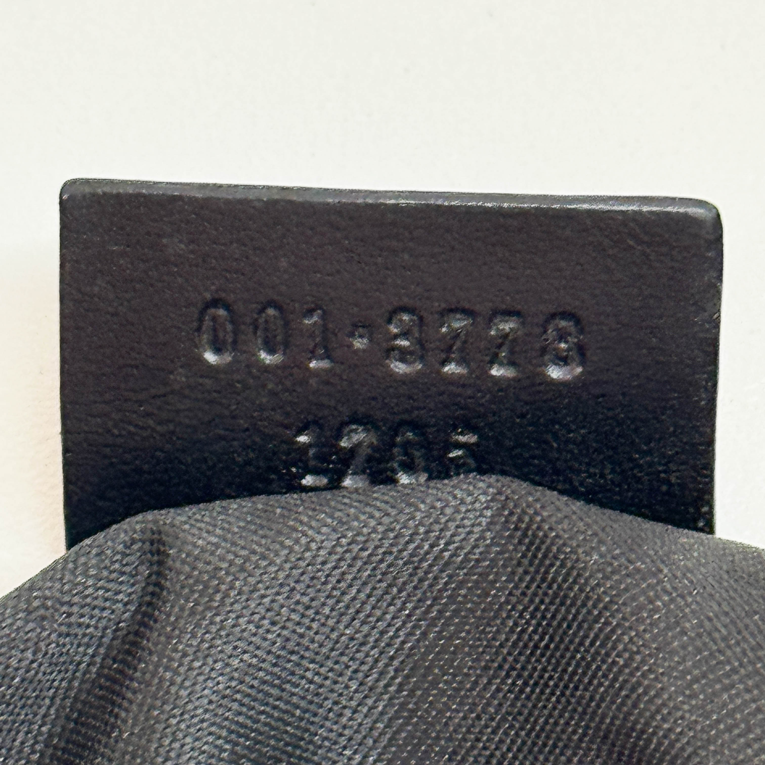 GG Black Canvas Suede Shoulder Bag