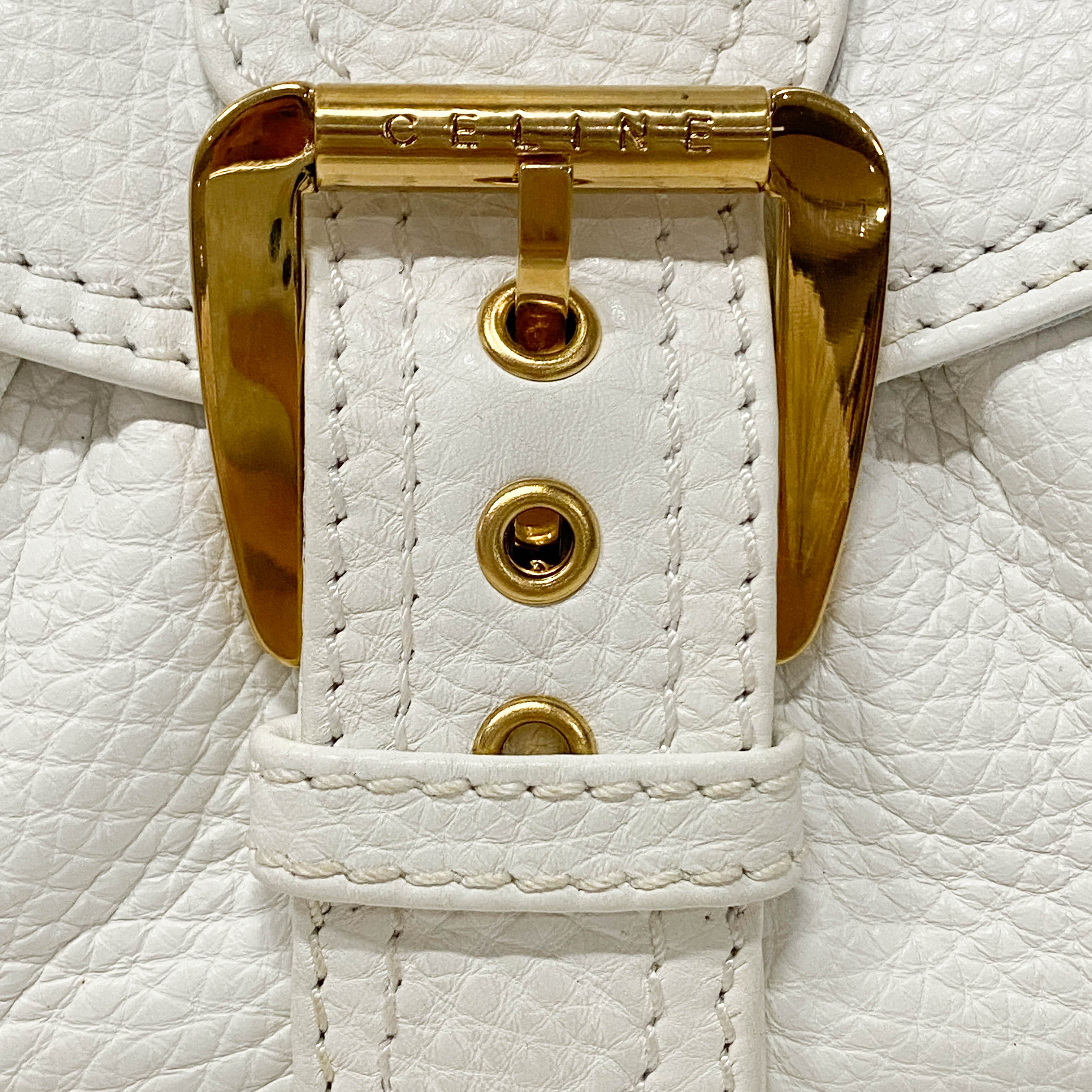 White Leather Shoulder Bag