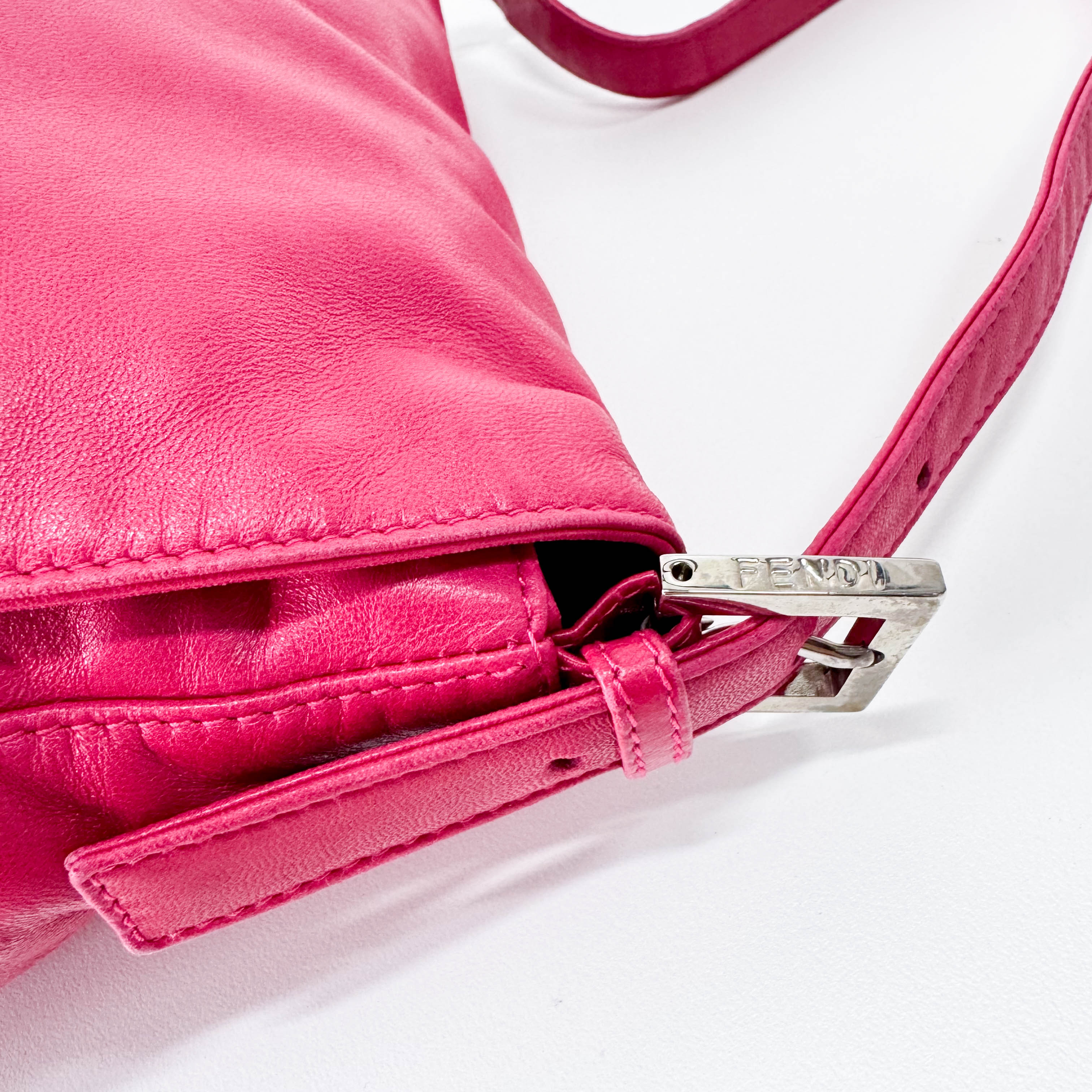 Shocking Pink Mamma Baguette Bag