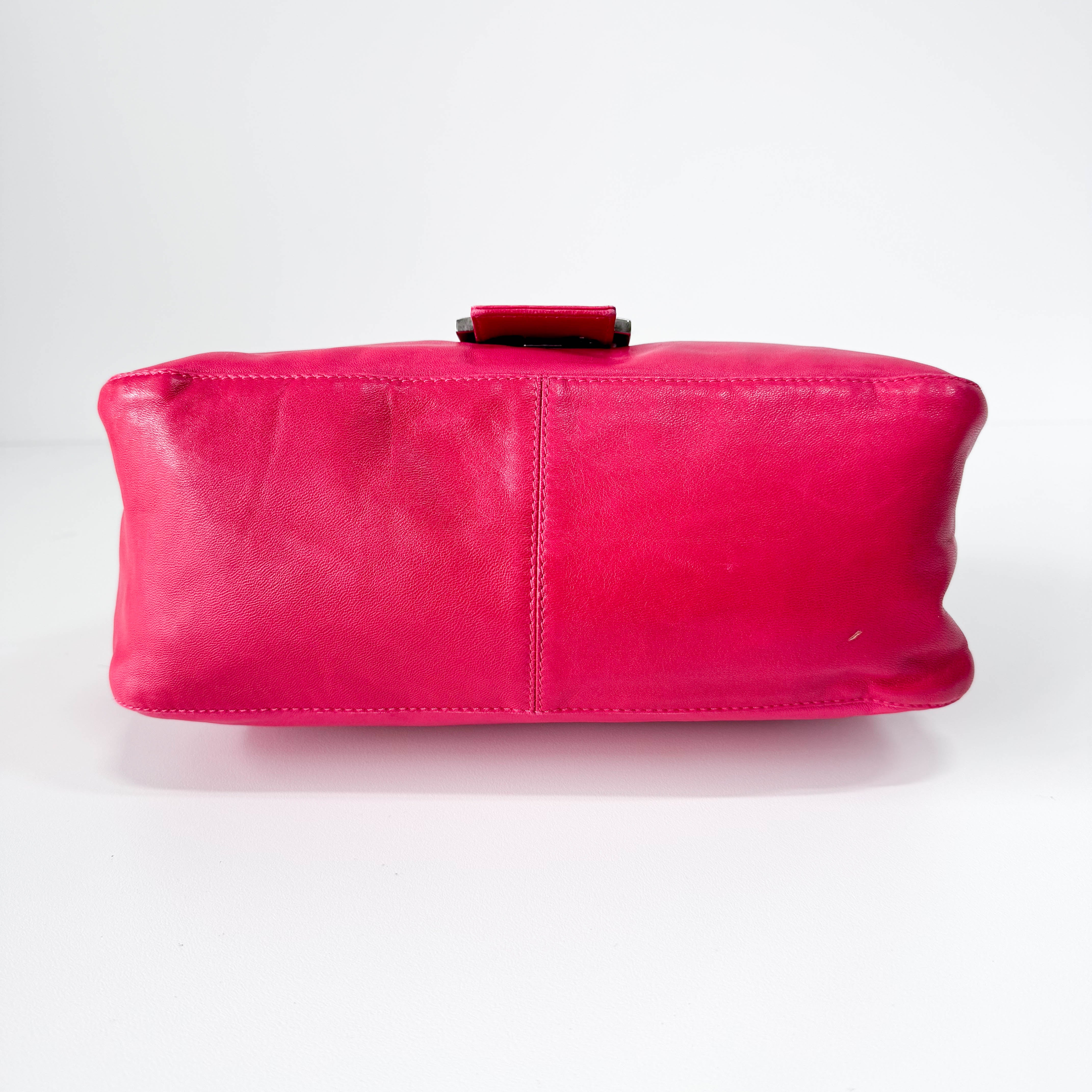 Shocking Pink Mamma Baguette Bag