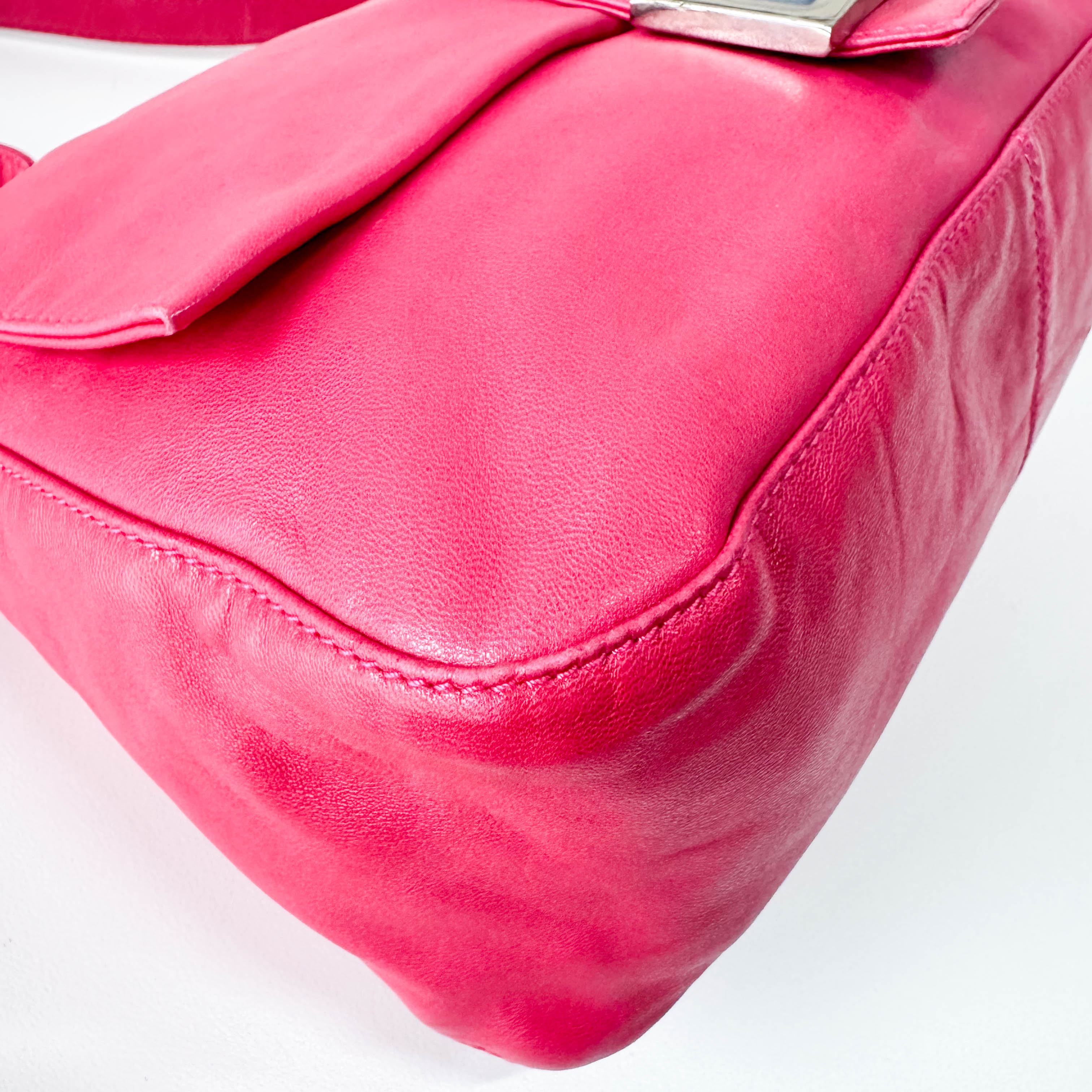 Shocking Pink Mamma Baguette Bag