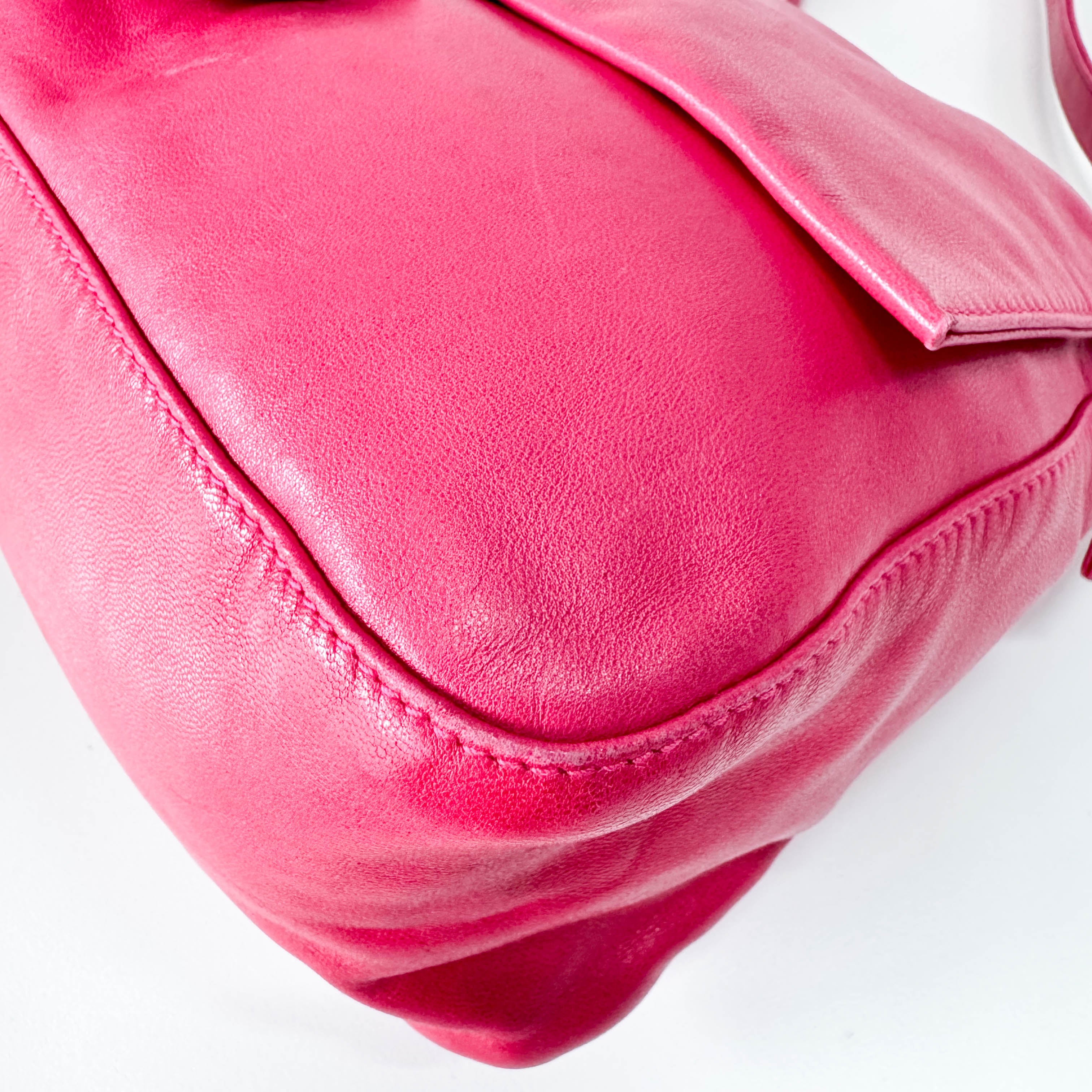 Shocking Pink Mamma Baguette Bag