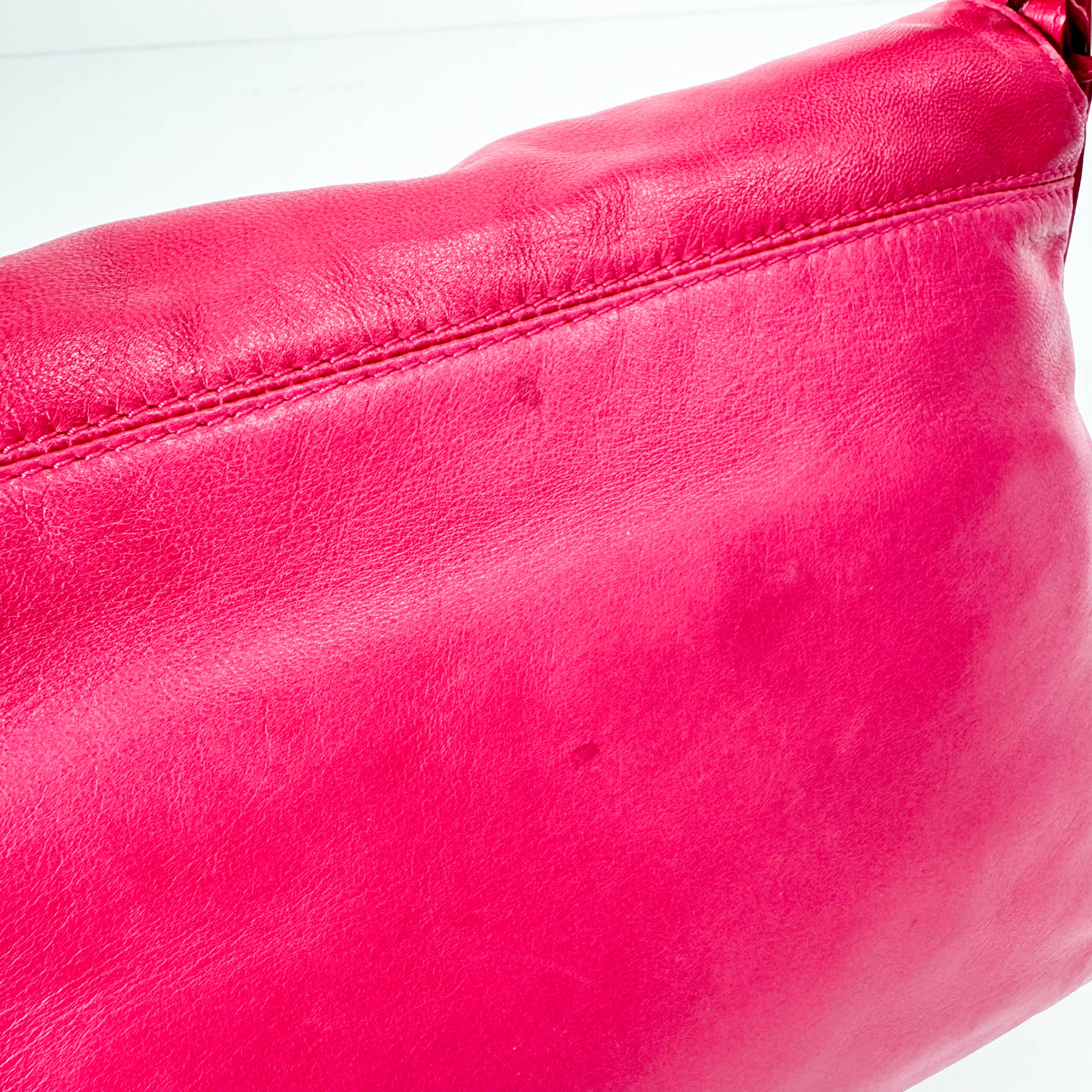 Shocking Pink Mamma Baguette Bag