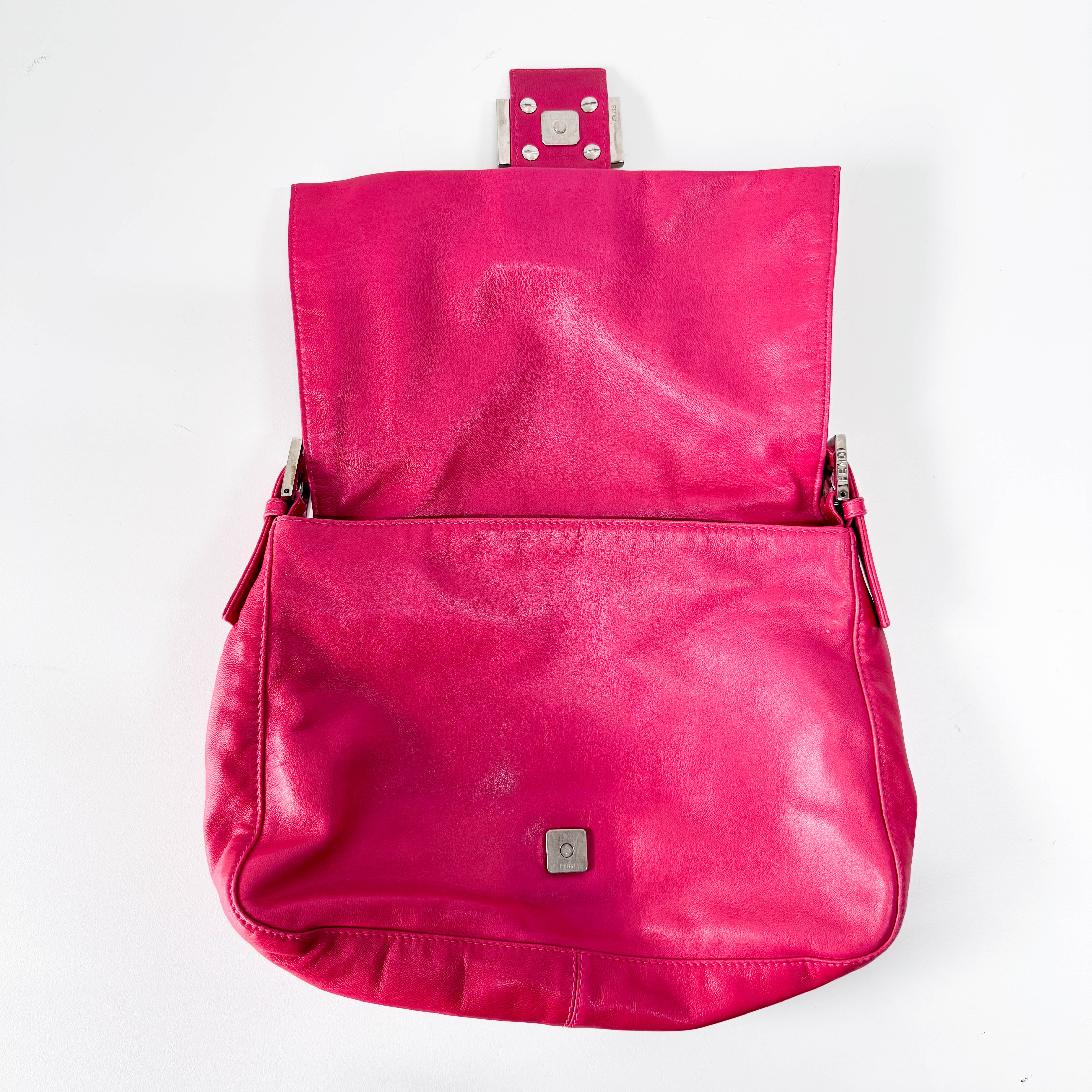 Shocking Pink Mamma Baguette Bag