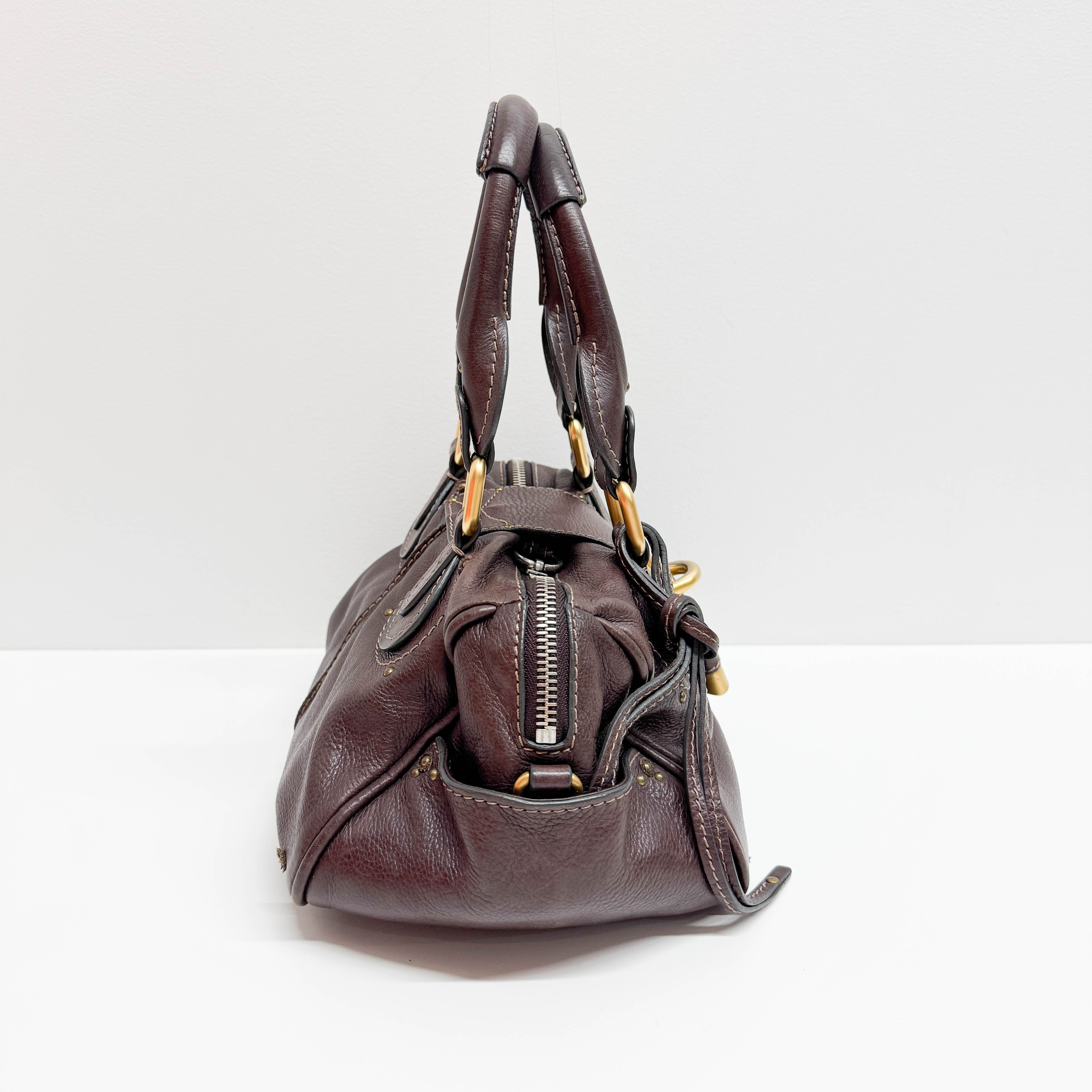 Paddington Brown Leather Hand Bag