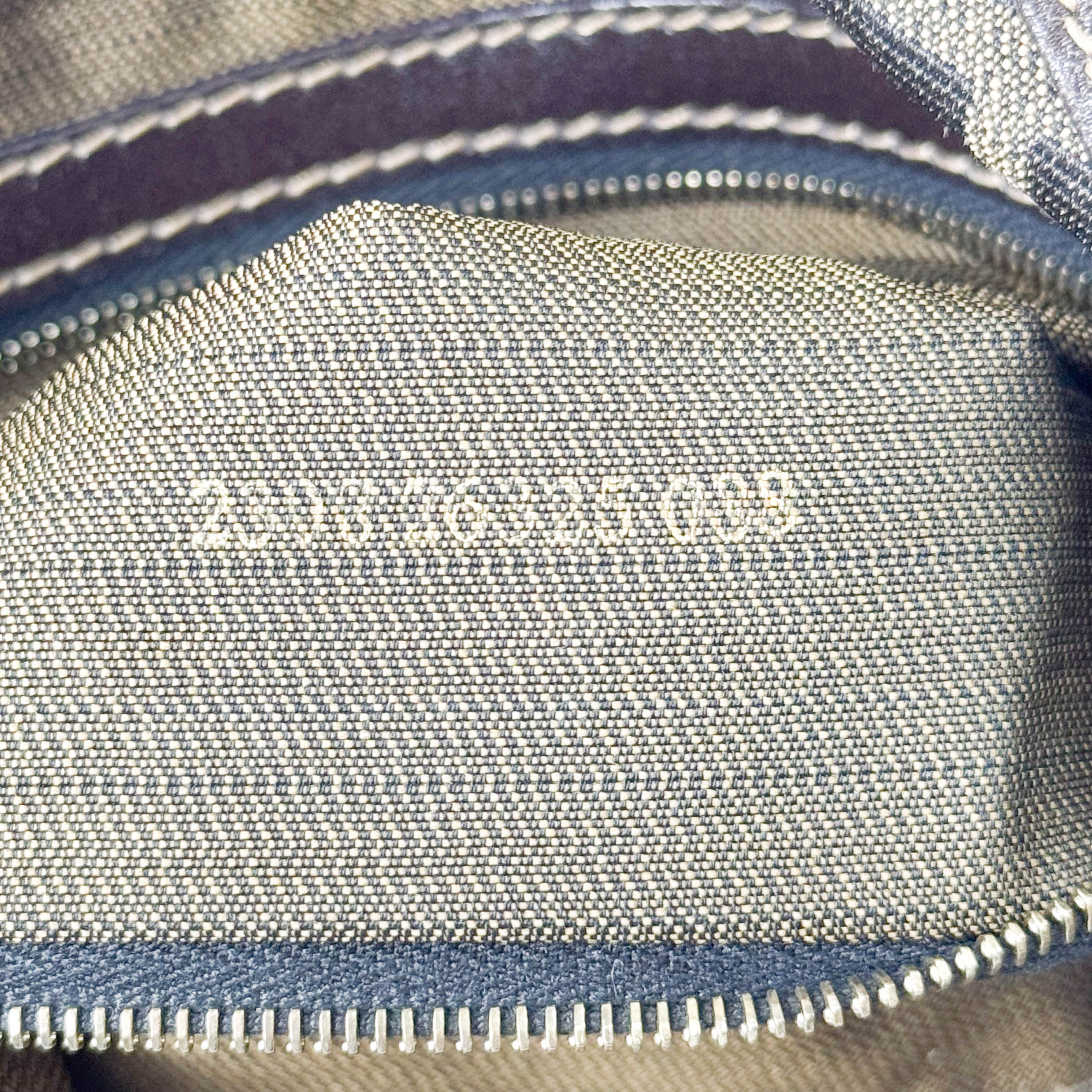 Mamma Baguette Brown Zucca Canvas Shoulder Bag