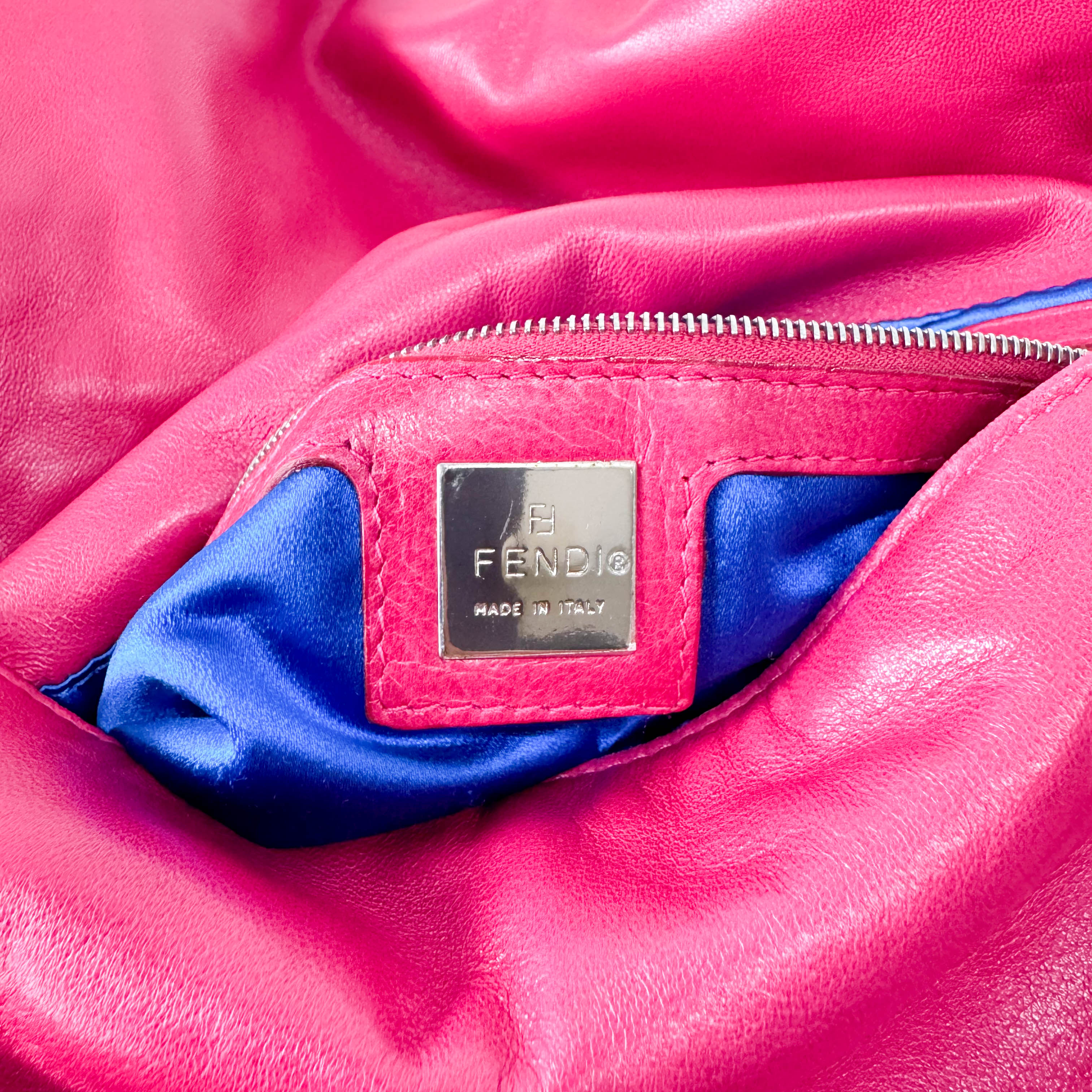 Shocking Pink Mamma Baguette Bag