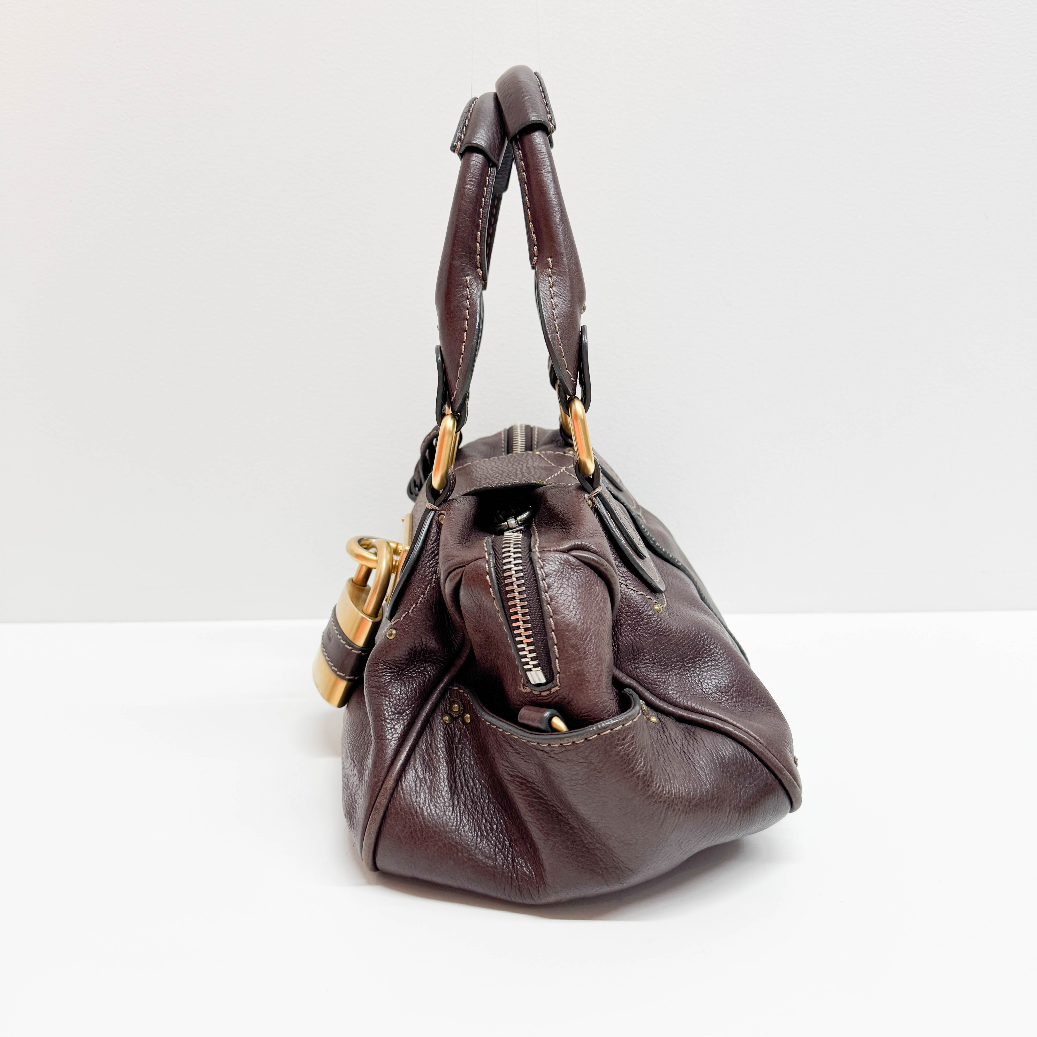 Paddington Brown Leather Hand Bag