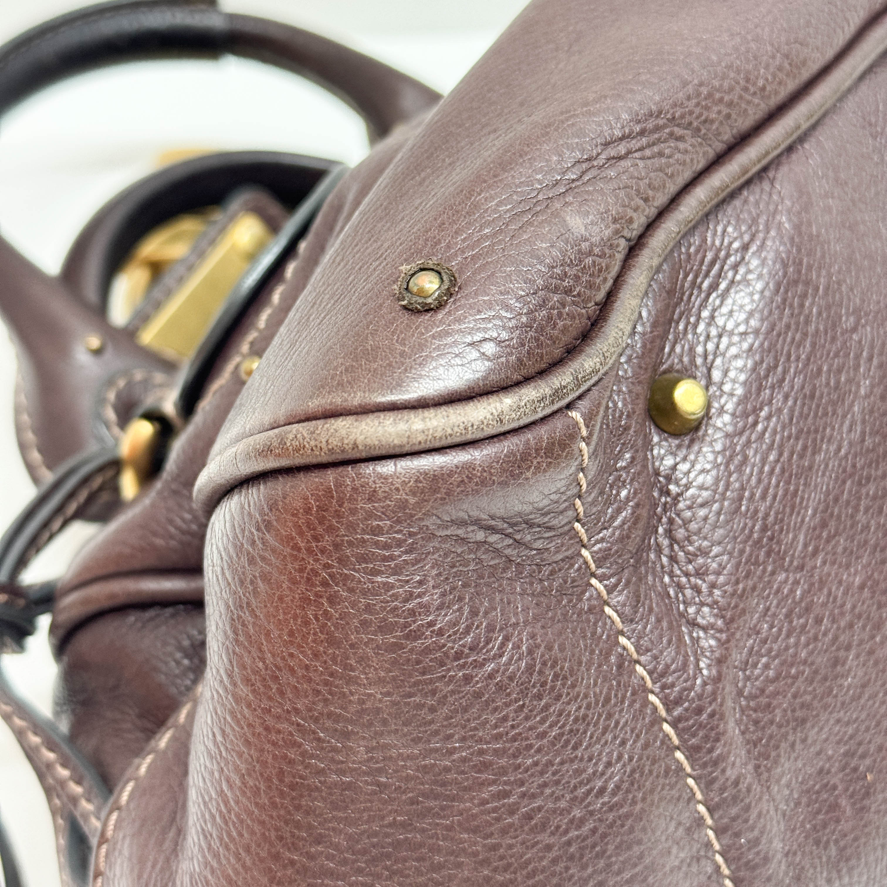Paddington Brown Leather Hand Bag