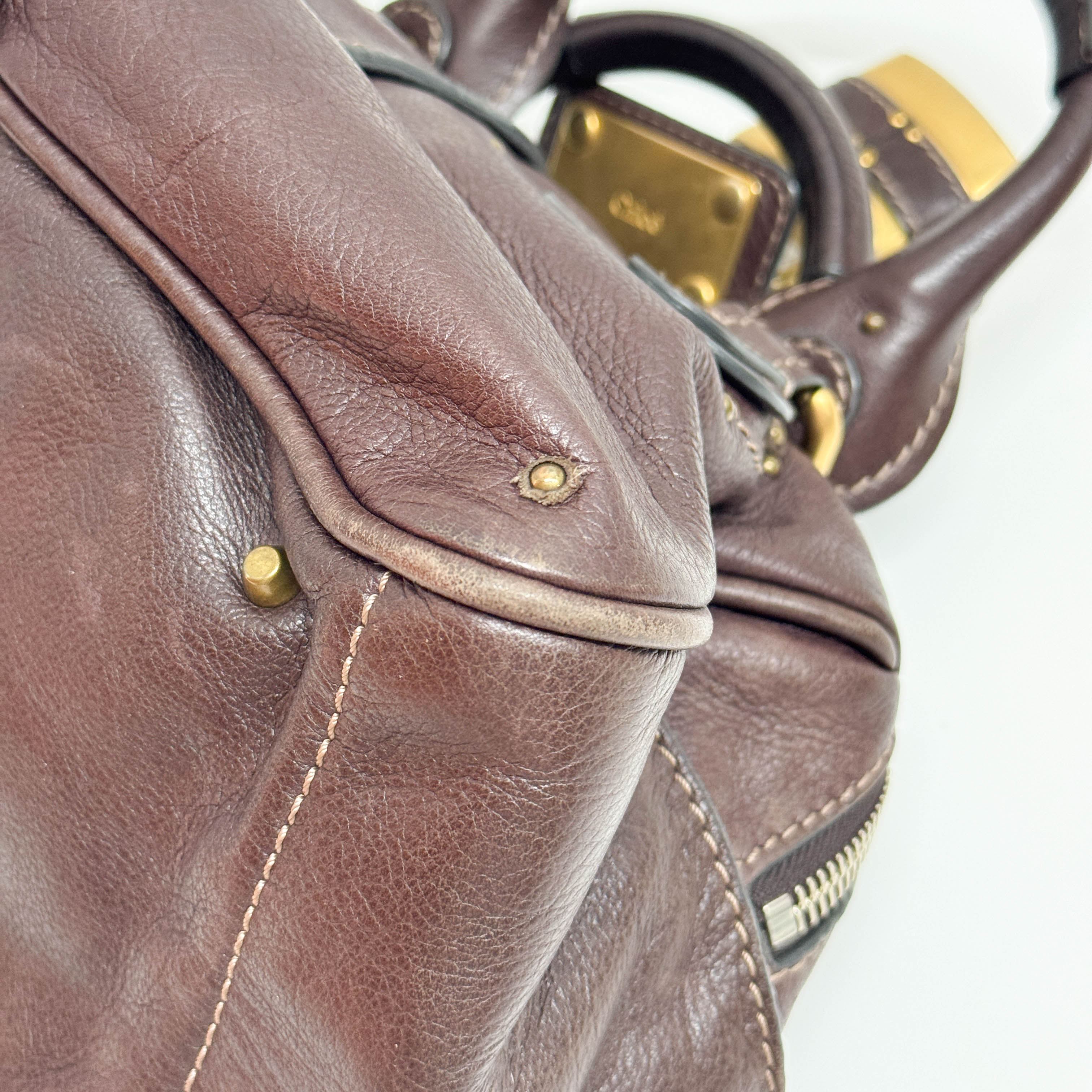 Paddington Brown Leather Hand Bag