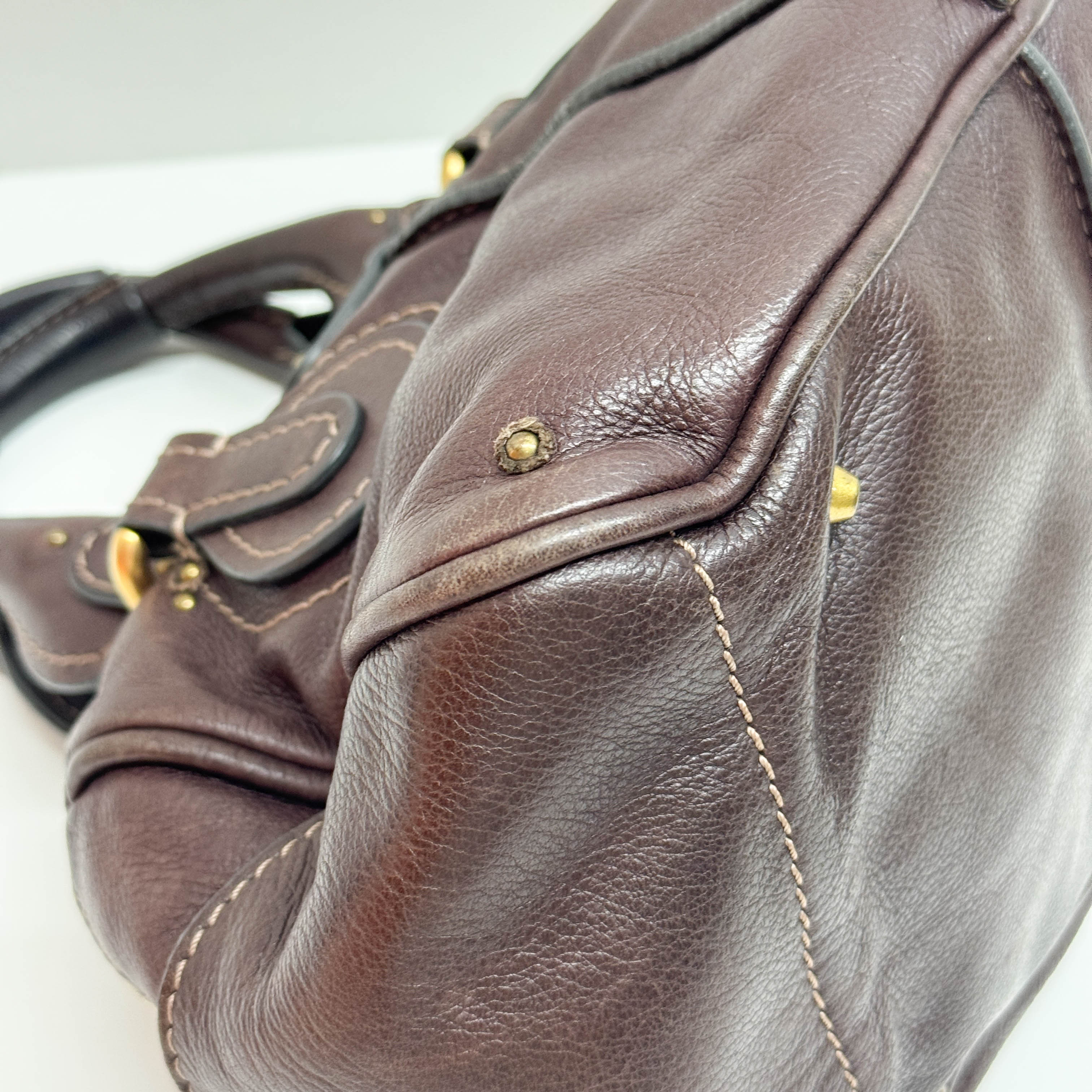 Paddington Brown Leather Hand Bag