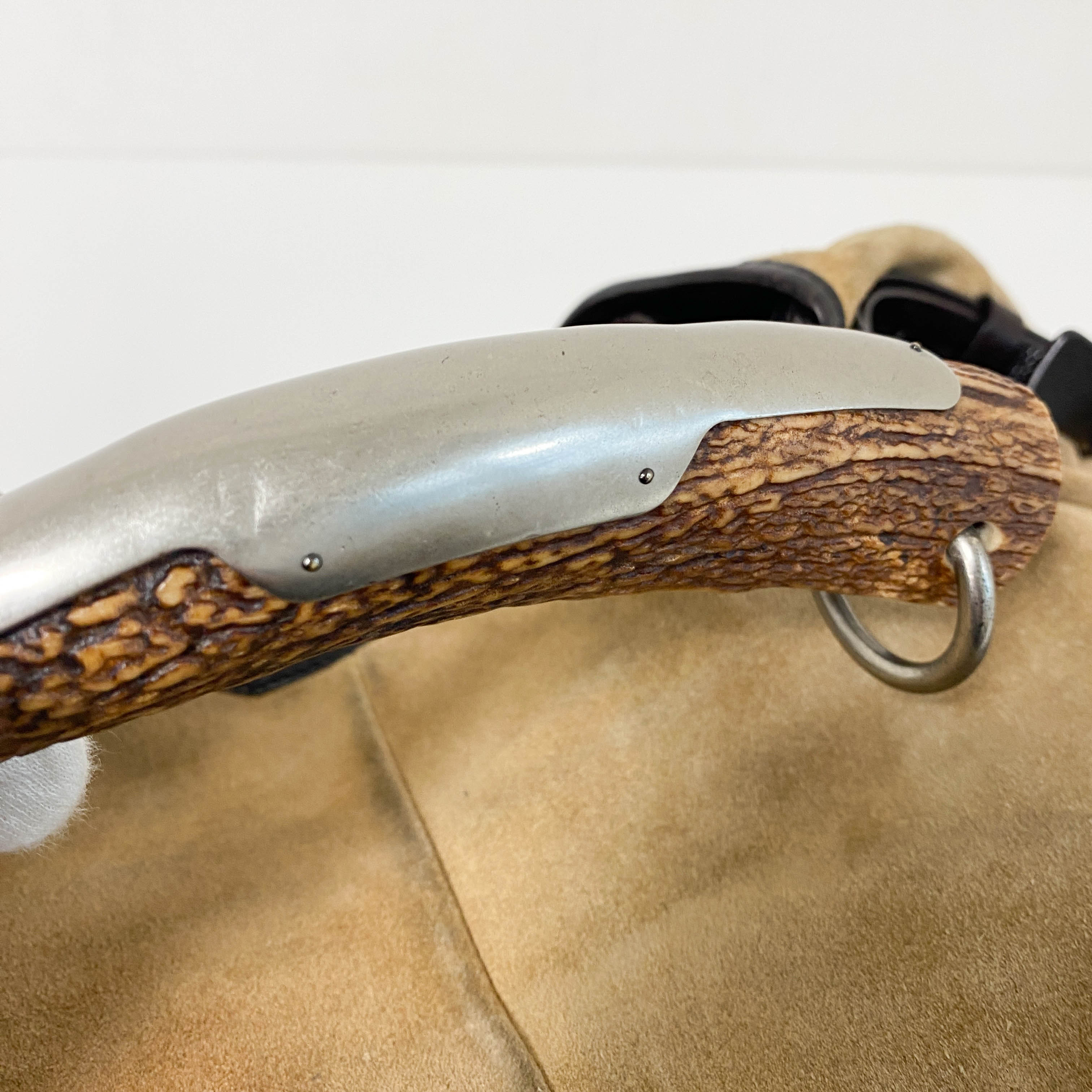 YSL Mombasa Brown Suede Shoulder Bag