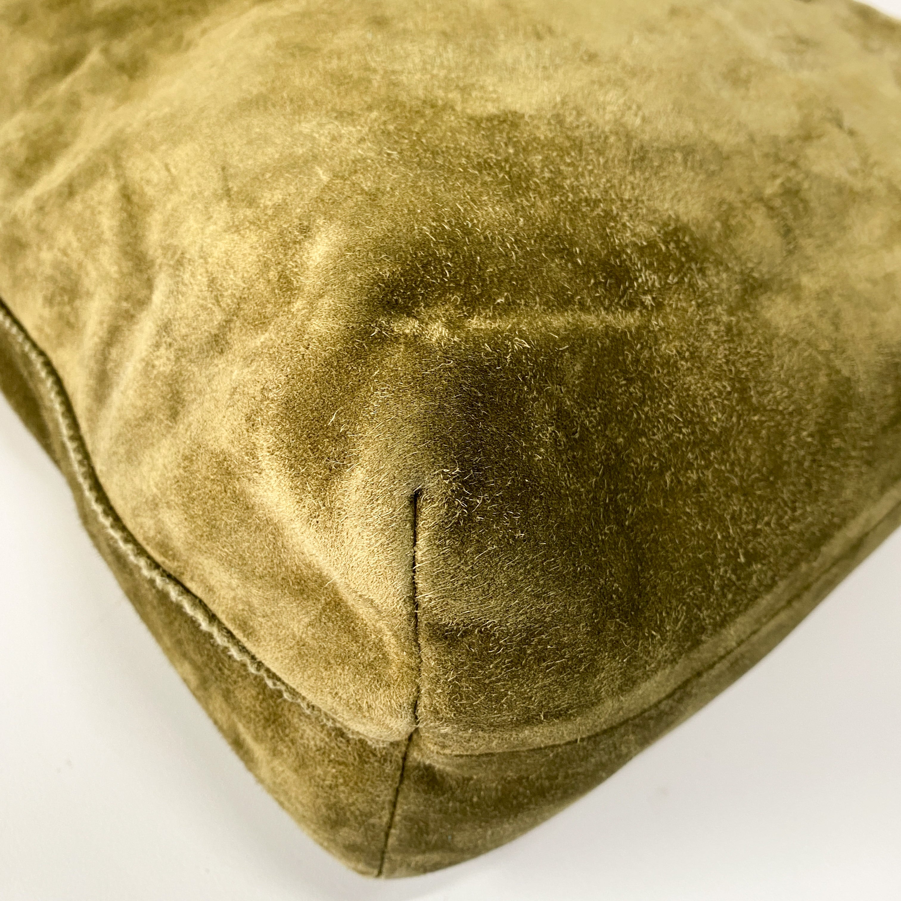Green Suede Shoulder Bag