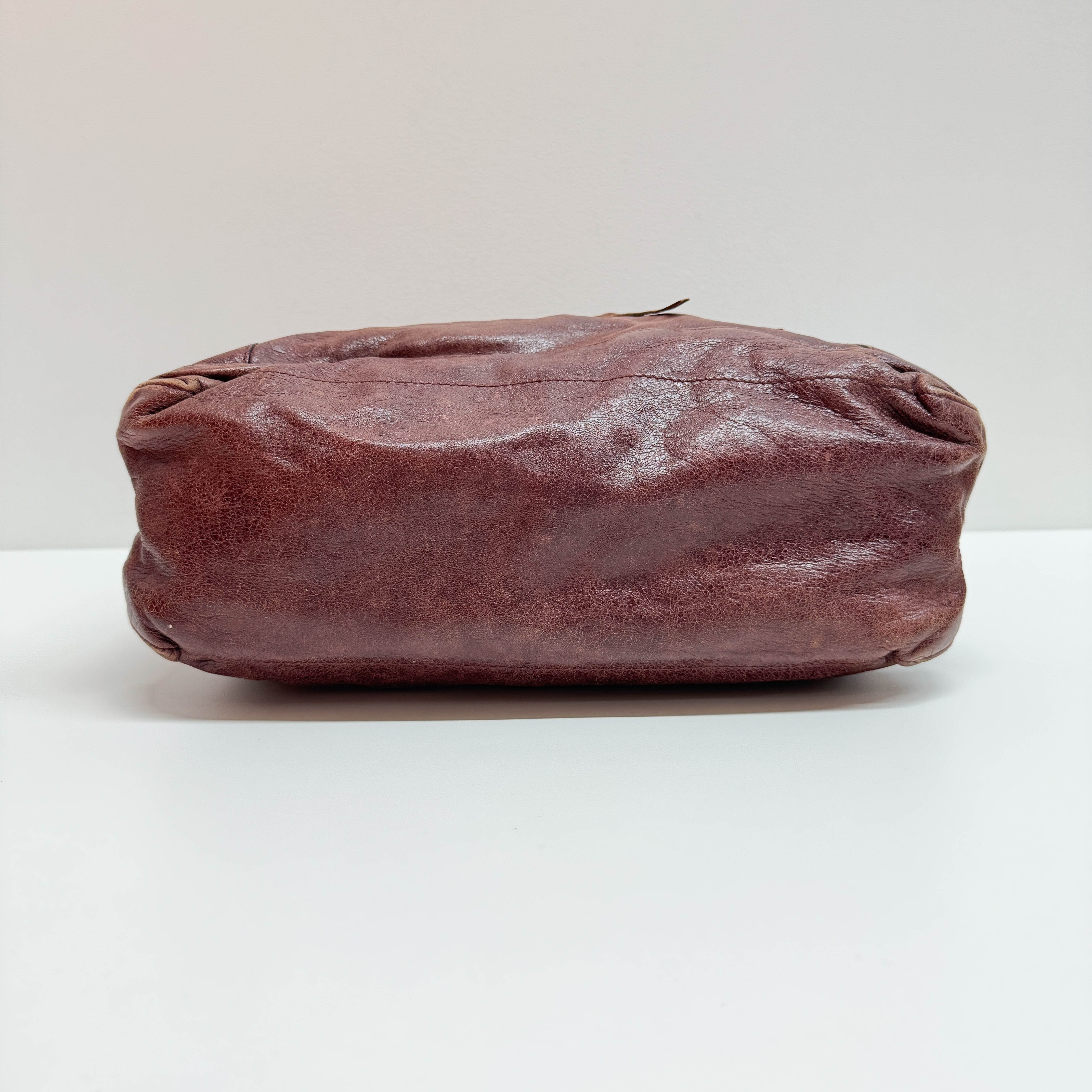 The Day Brown Calfskin Leather Hobo Bag