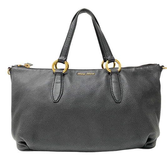 Archive Black Leather Shoulder Bag
