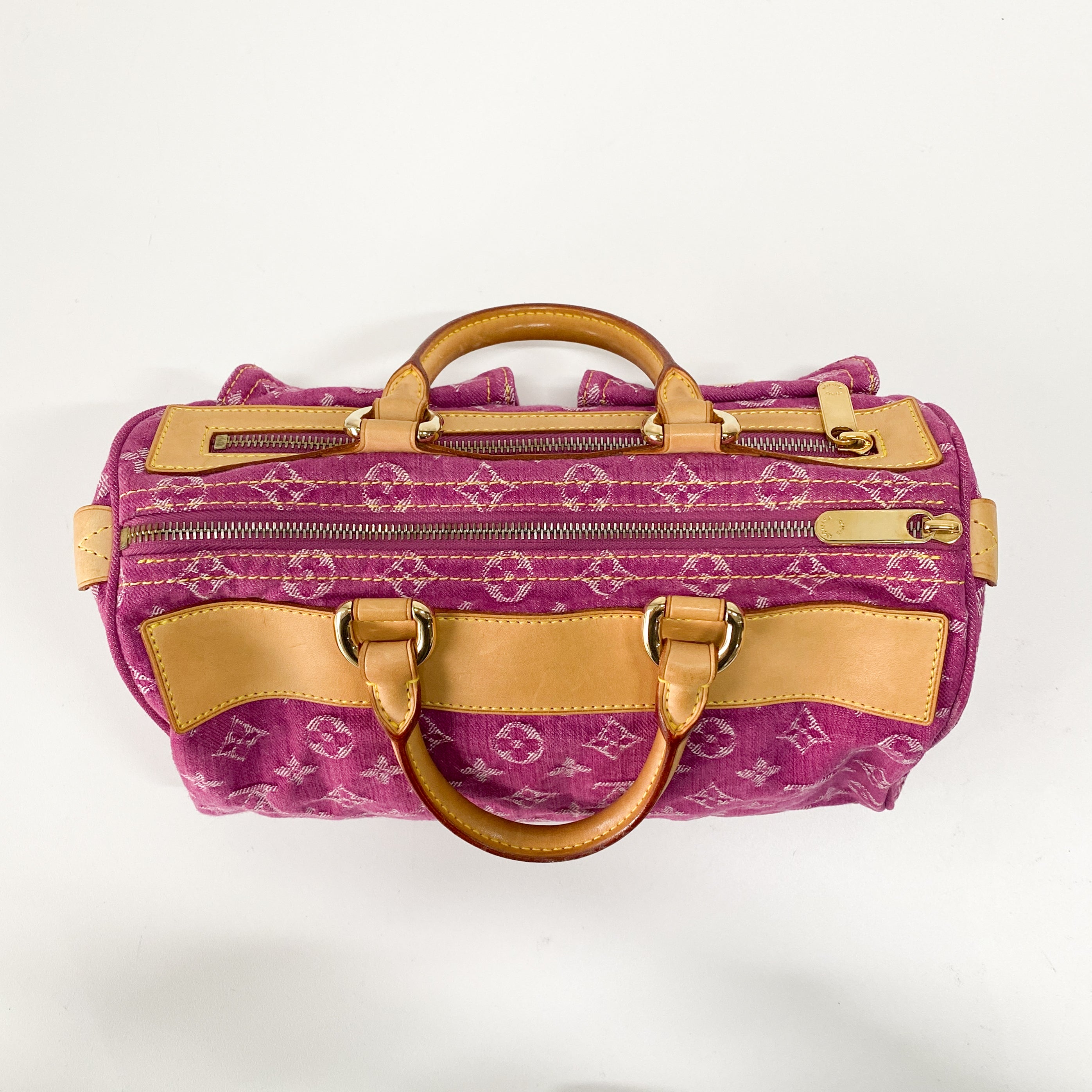 Neo Speedy Pink Denim Handbag