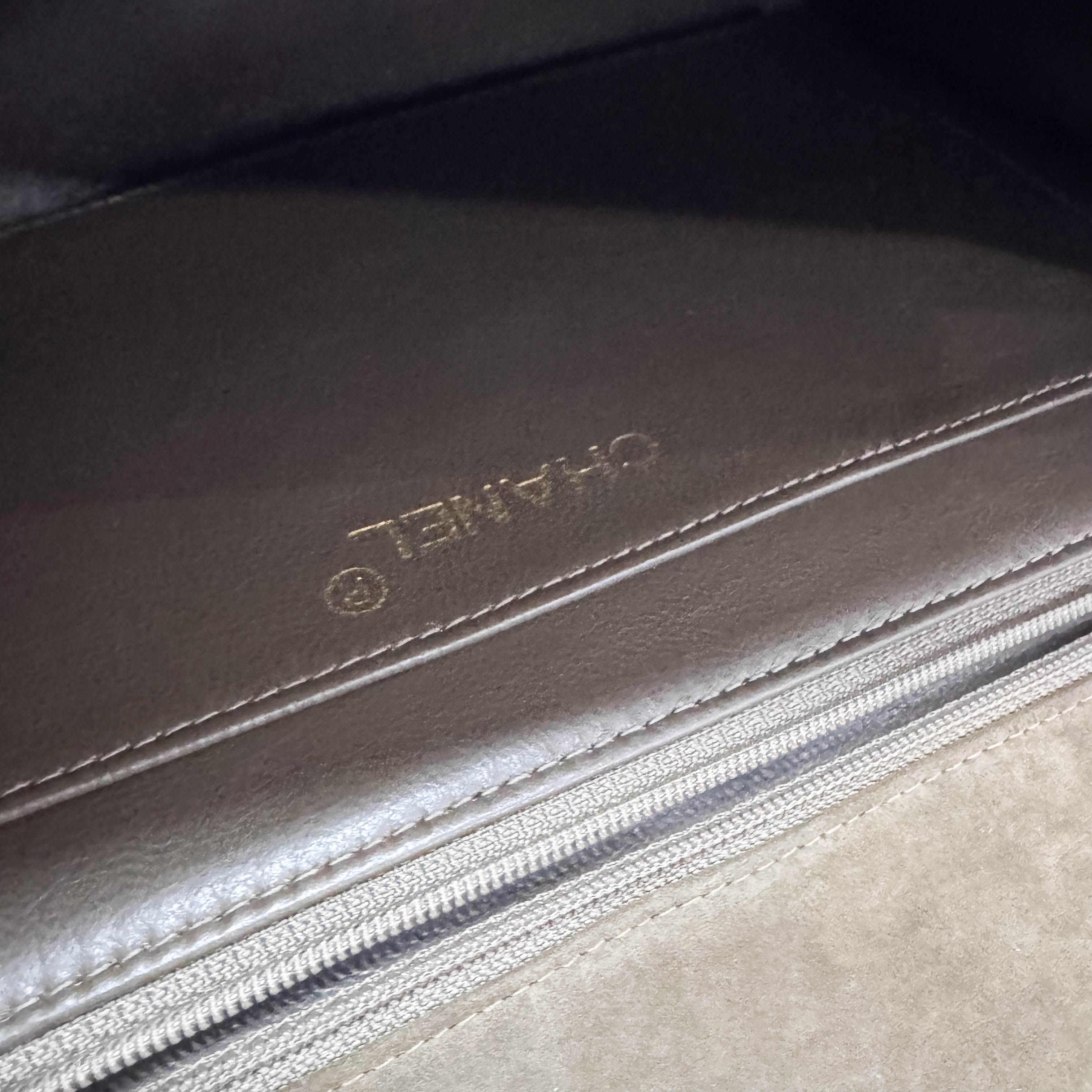 Timeless Classic Quilted Single Flap Suede Khaki Shoulder Bag Chain Gold Hardware