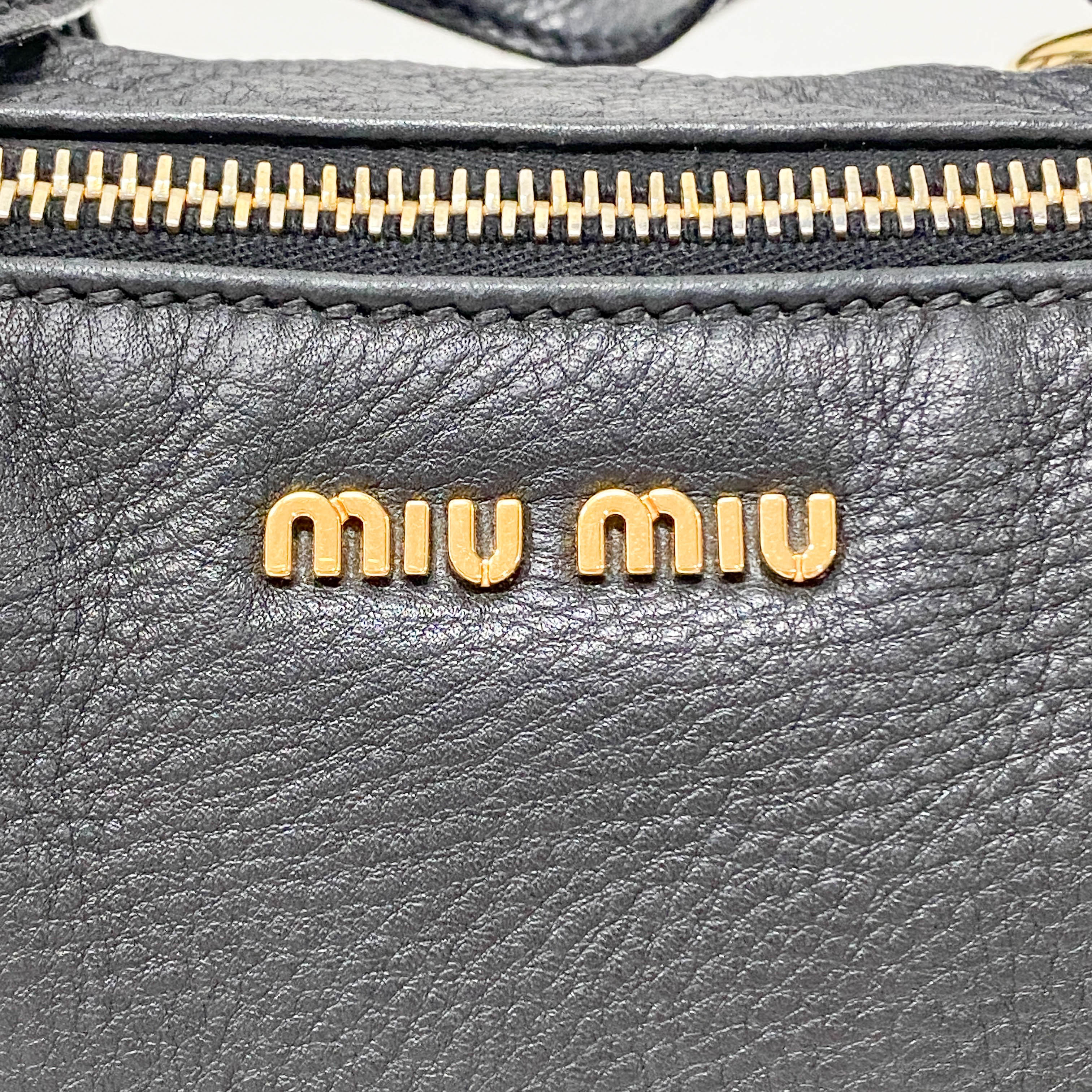 Archive Black Leather Shoulder Bag