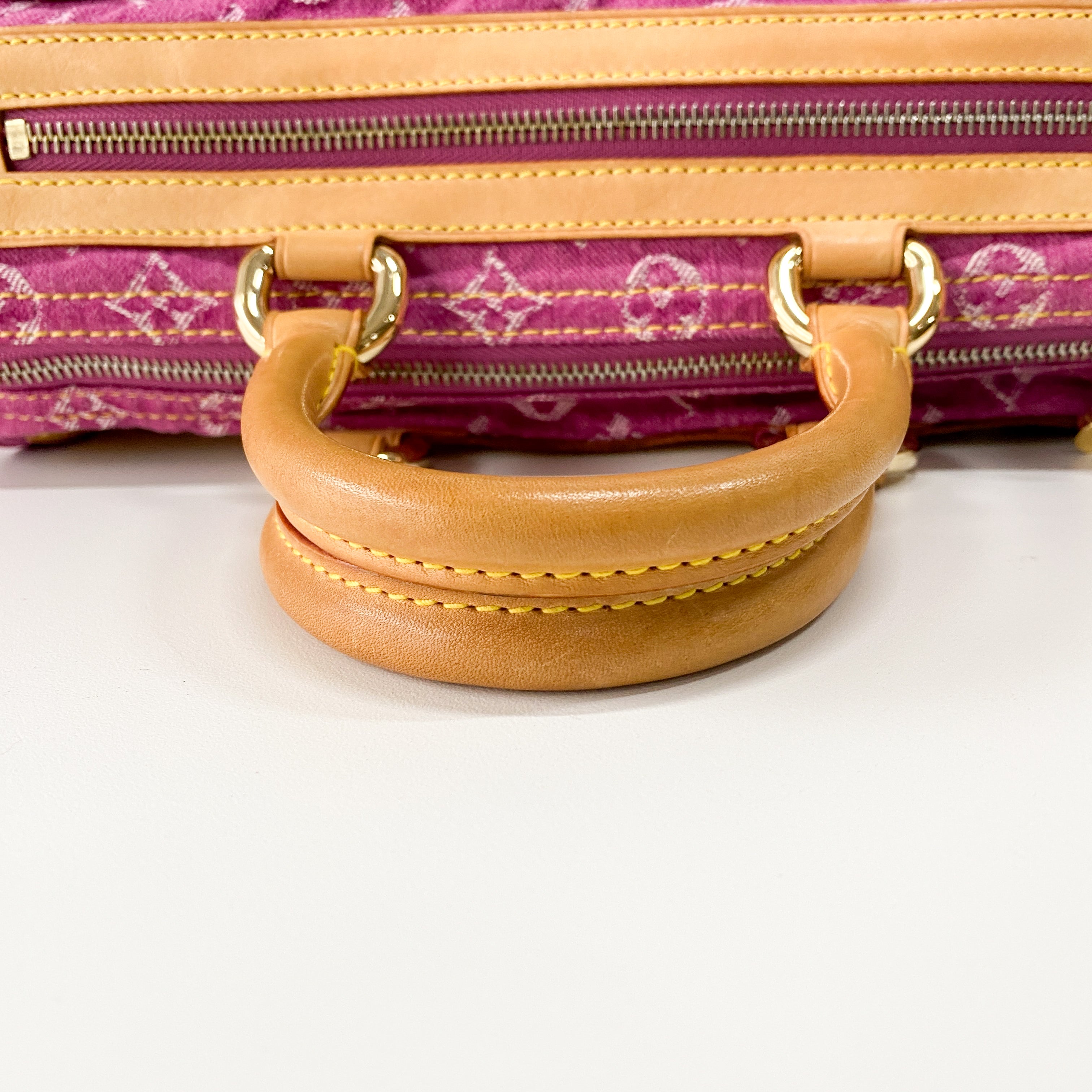 Neo Speedy Pink Denim Handbag