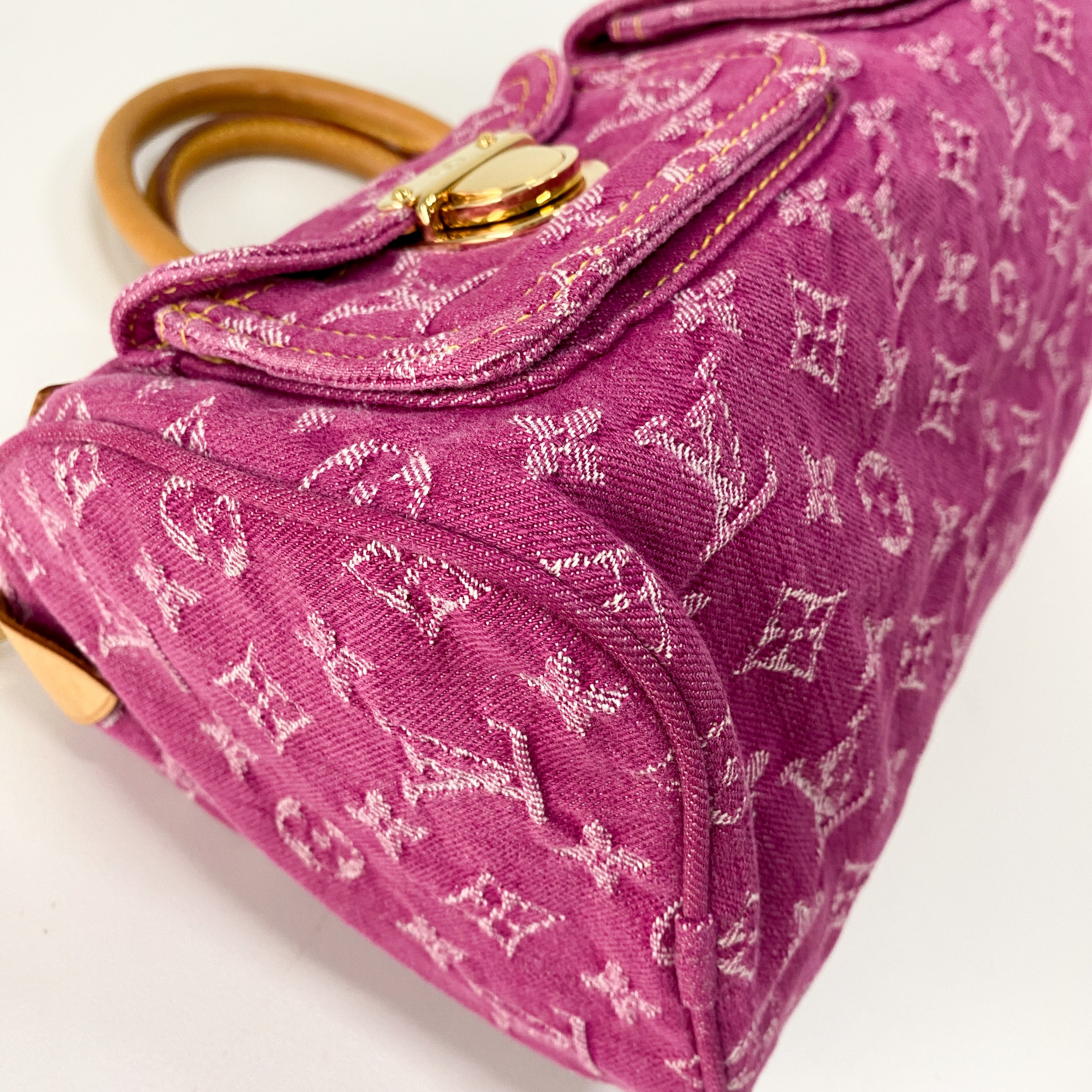 Neo Speedy Pink Denim Handbag