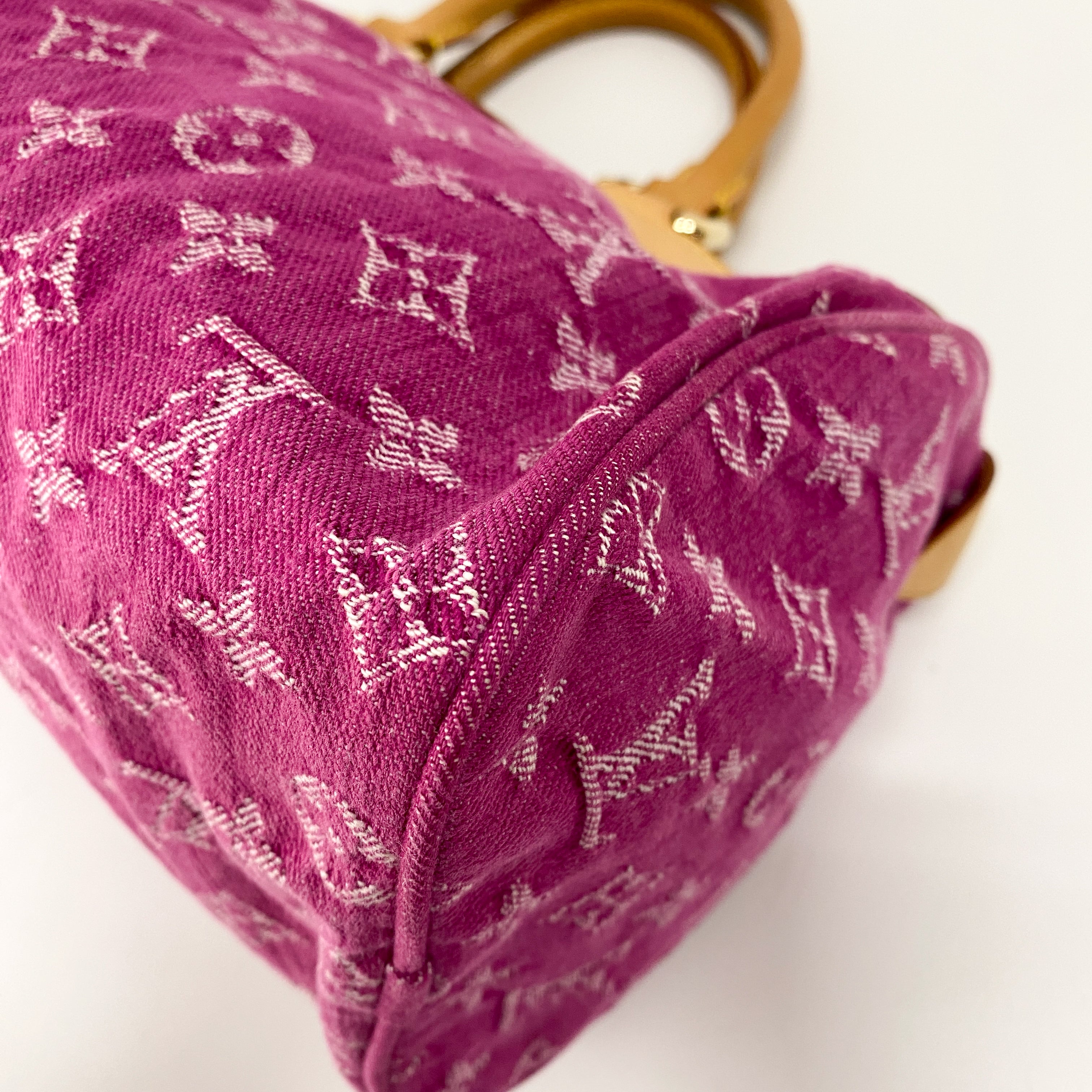 Neo Speedy Pink Denim Handbag