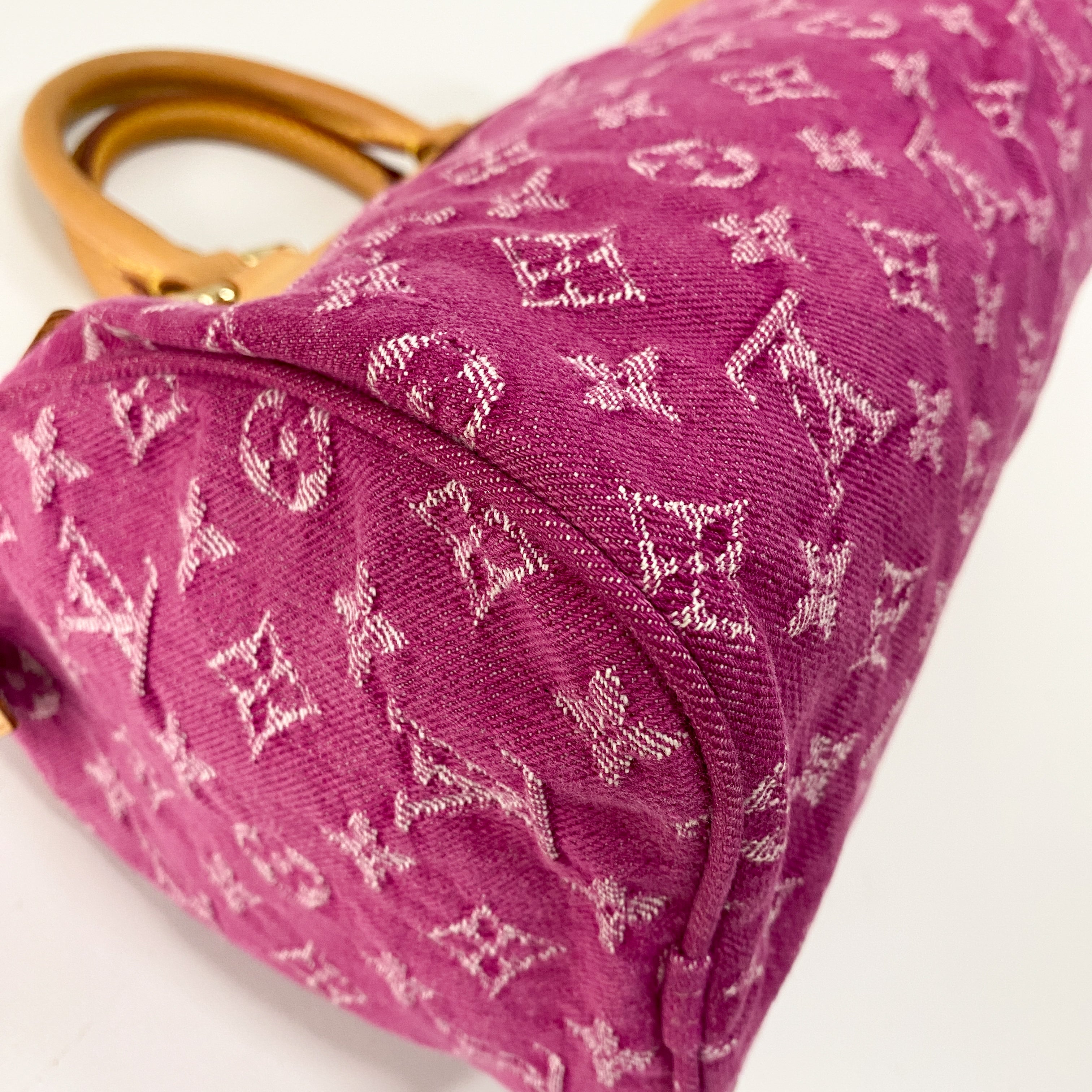 Neo Speedy Pink Denim Handbag