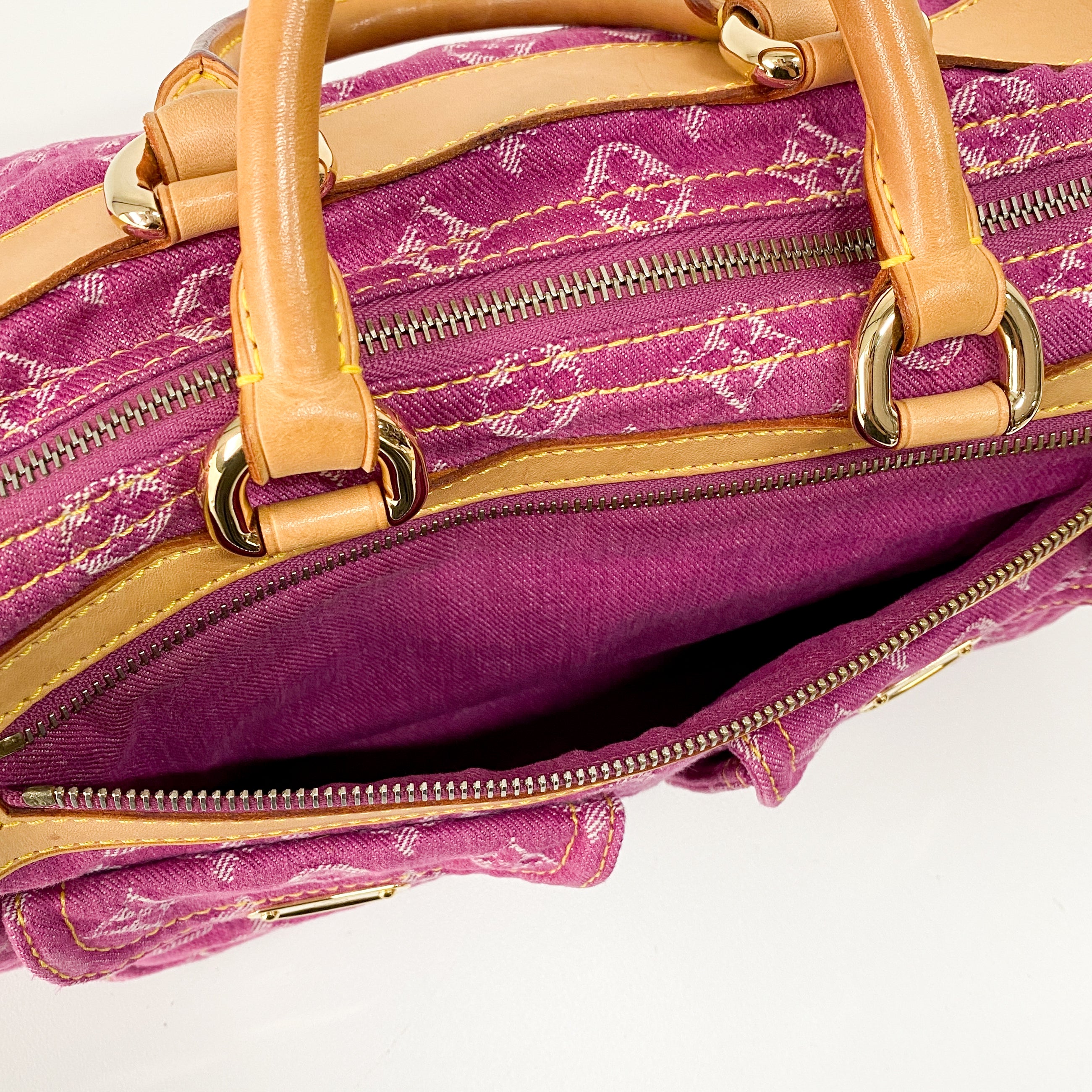 Neo Speedy Pink Denim Handbag