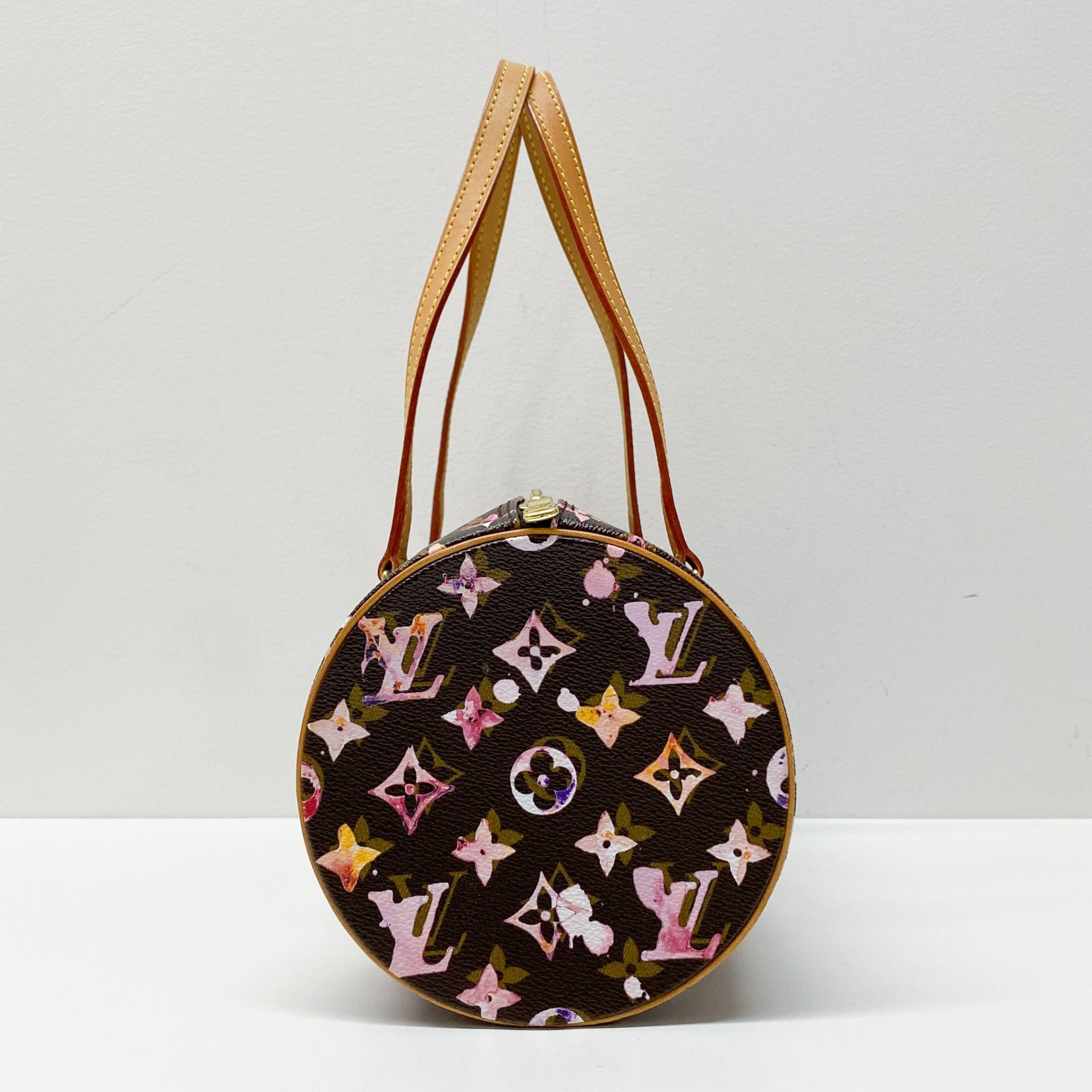 Papillon Watercolour Monogram Brown Canvas Shoulder Bag